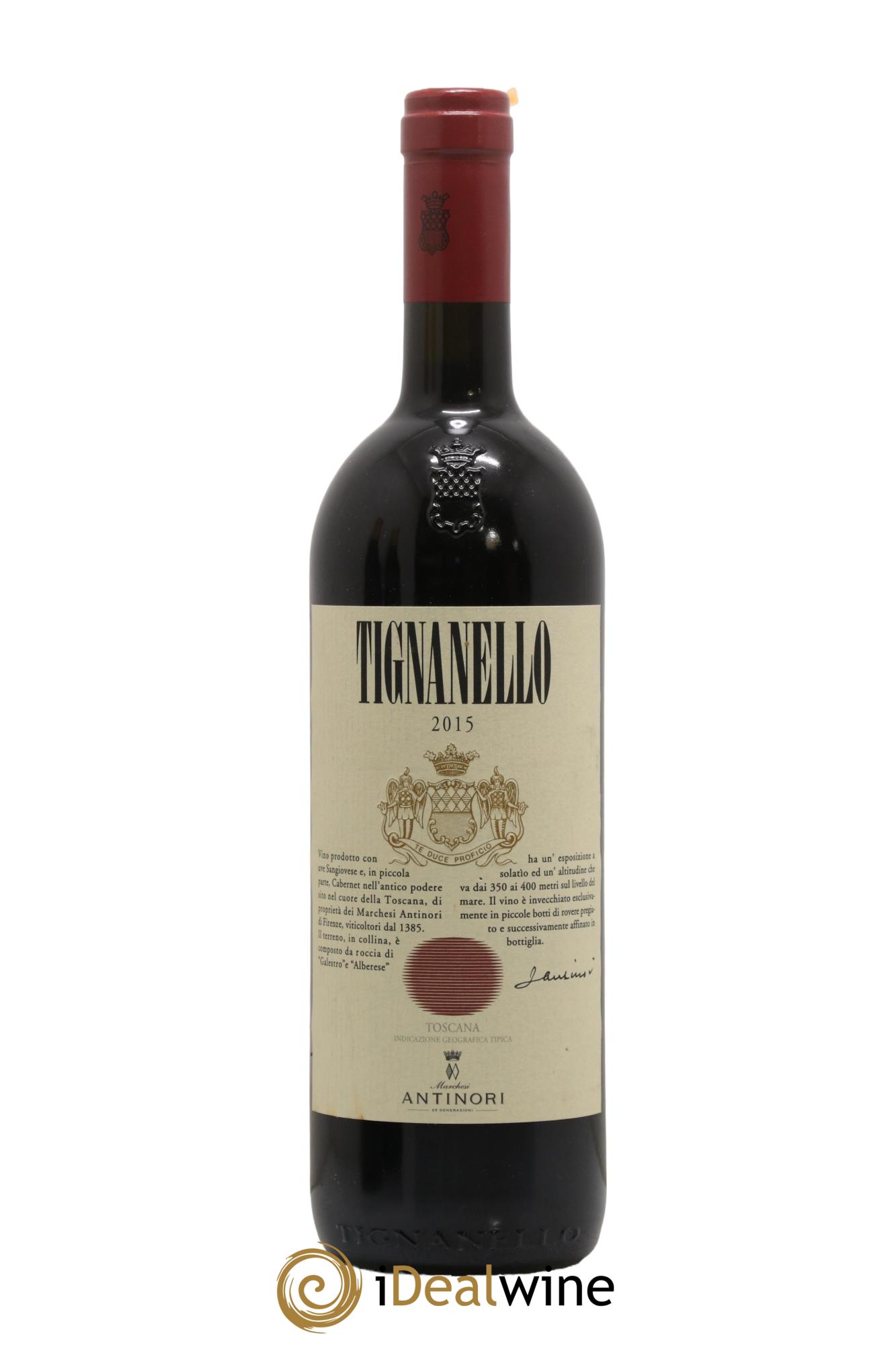Toscana IGT Tignanello Tenuta Tignanello - Marchesi Antinori 2015 - Lot de 1 bouteille - 0