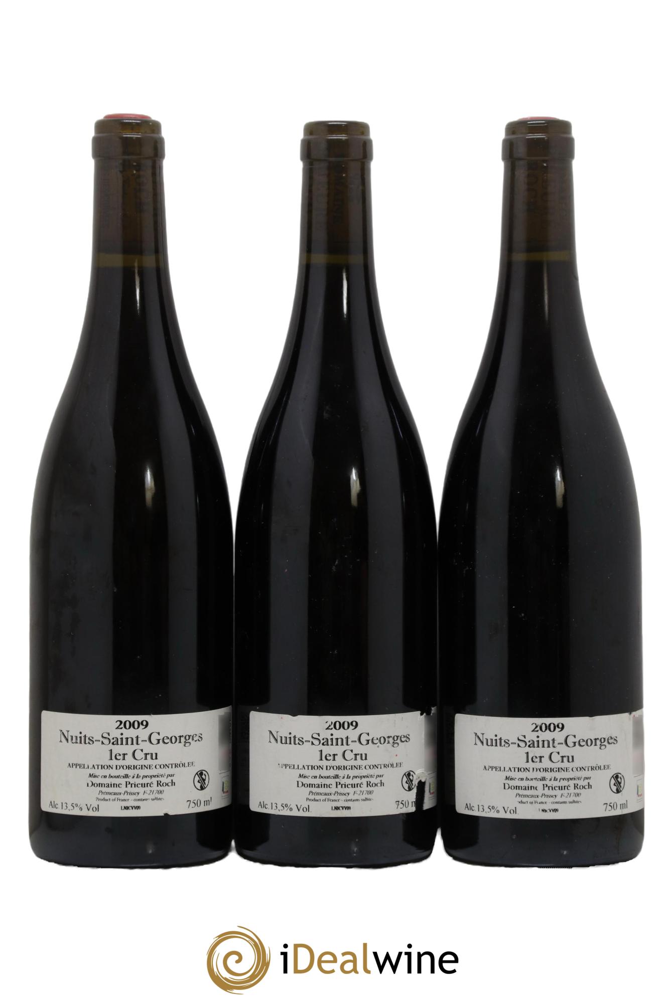 Nuits-Saint-Georges 1er Cru Vieilles Vignes Prieuré Roch 2009 - Lot of 3 bottles - 1