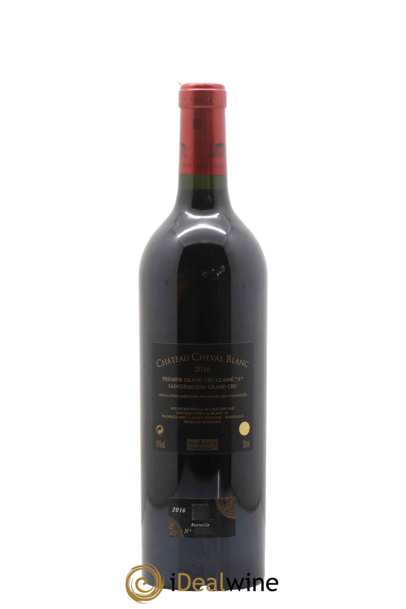 Château Cheval Blanc 1er Grand Cru Classé A 2016 - Lot de 1 bouteille - 2