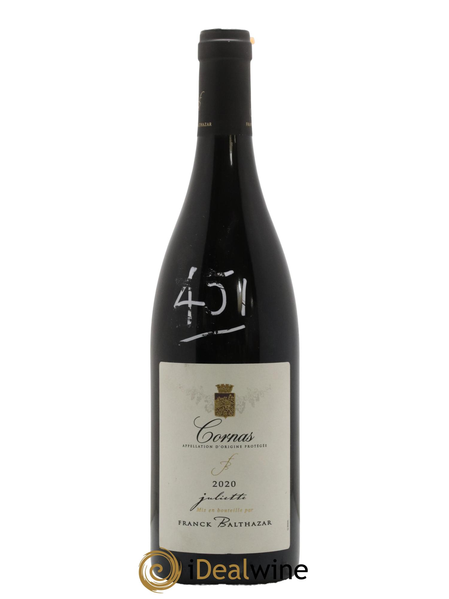 Cornas Juliette Franck Balthazar (Domaine) 2020 - Lot de 1 bouteille - 0