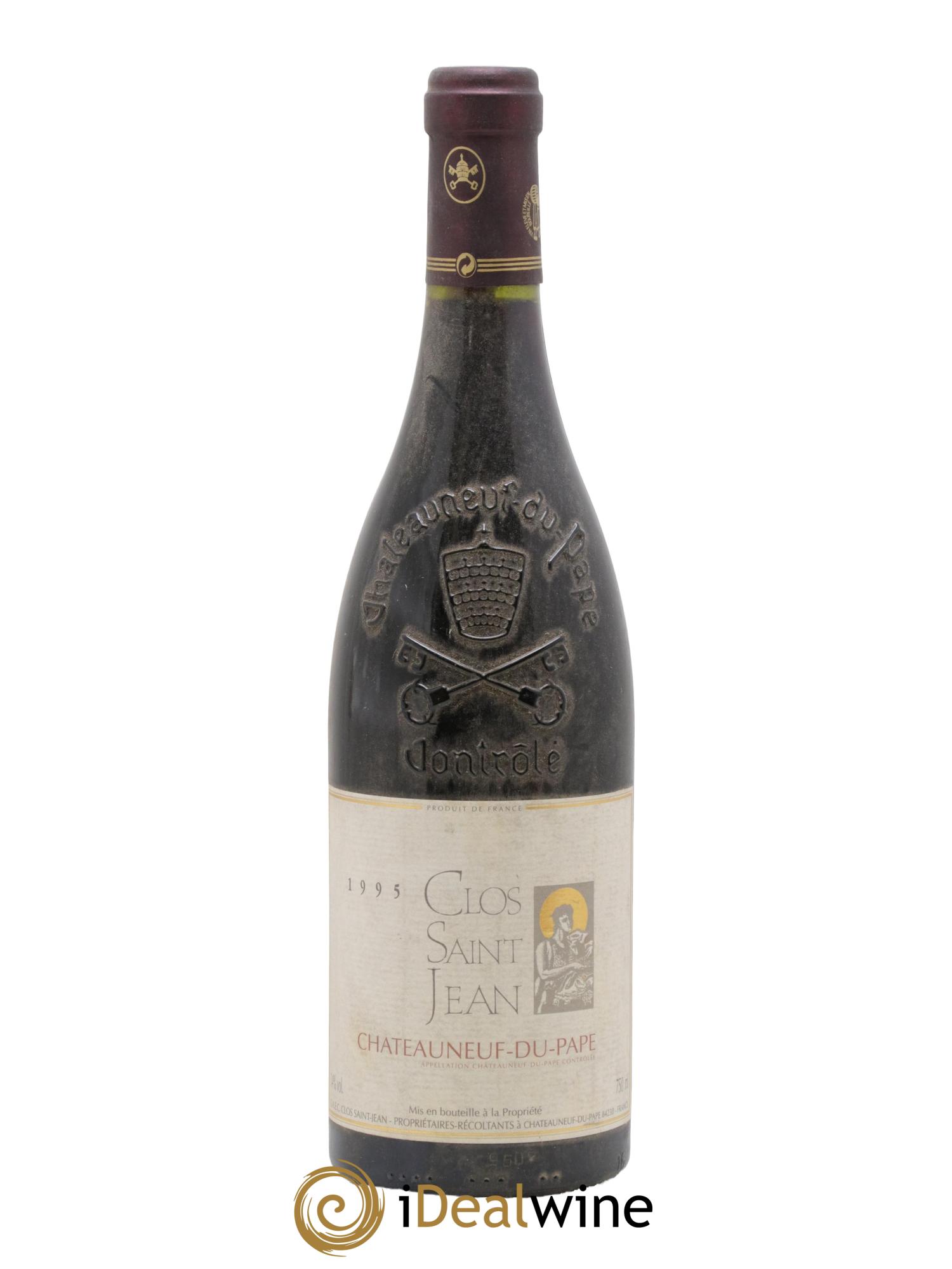 Châteauneuf-du-Pape Clos Saint-Jean Pascal et Vincent Maurel 1995 - Lot de 1 bouteille - 0