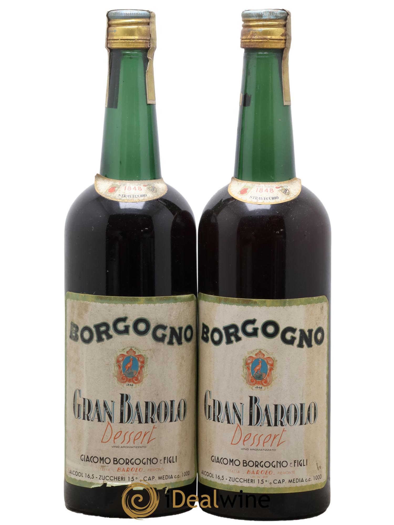 Barolo Gran Barolo Dessert Giacomo Borgogno - Lot de 2 bouteilles - 0