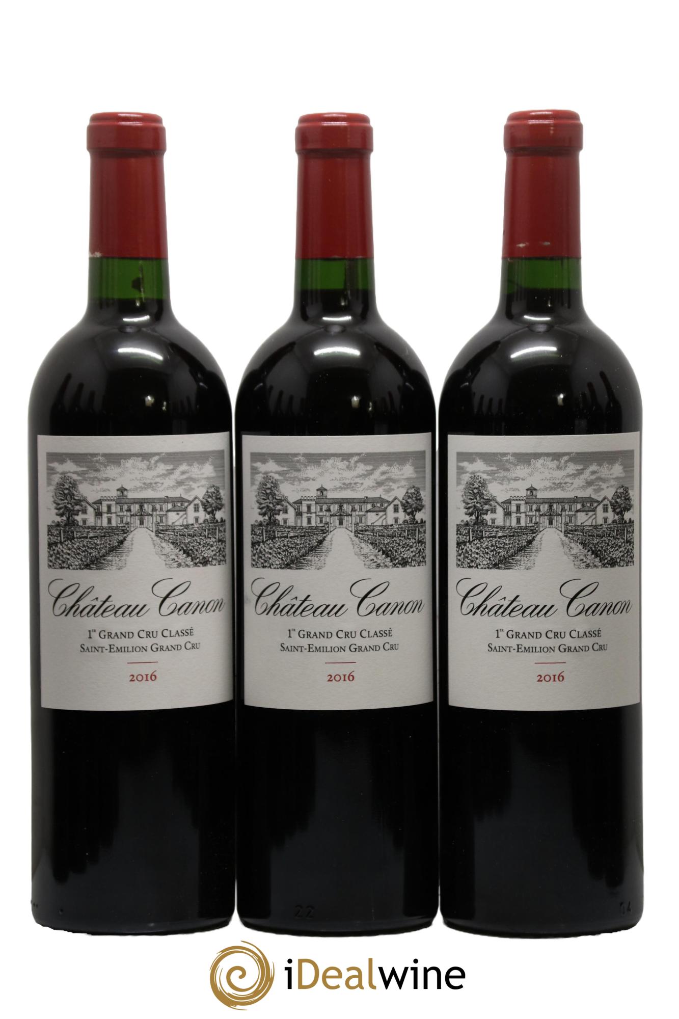 Château Canon 1er Grand Cru Classé B 2016 - Lotto di 12 bottiglie - 1