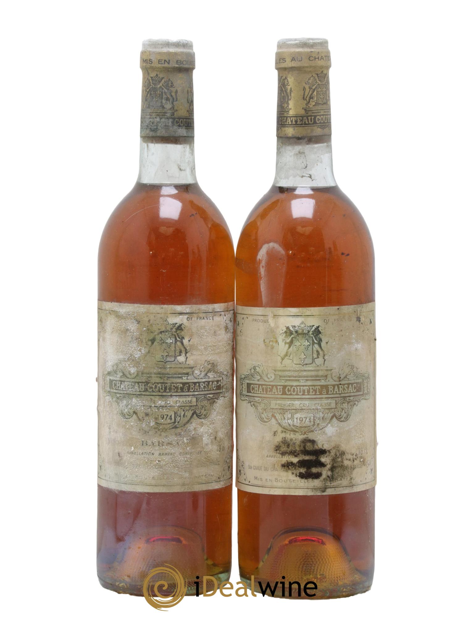 Château Coutet 1er Grand Cru Classé 1974 - Posten von 2 Flaschen - 0