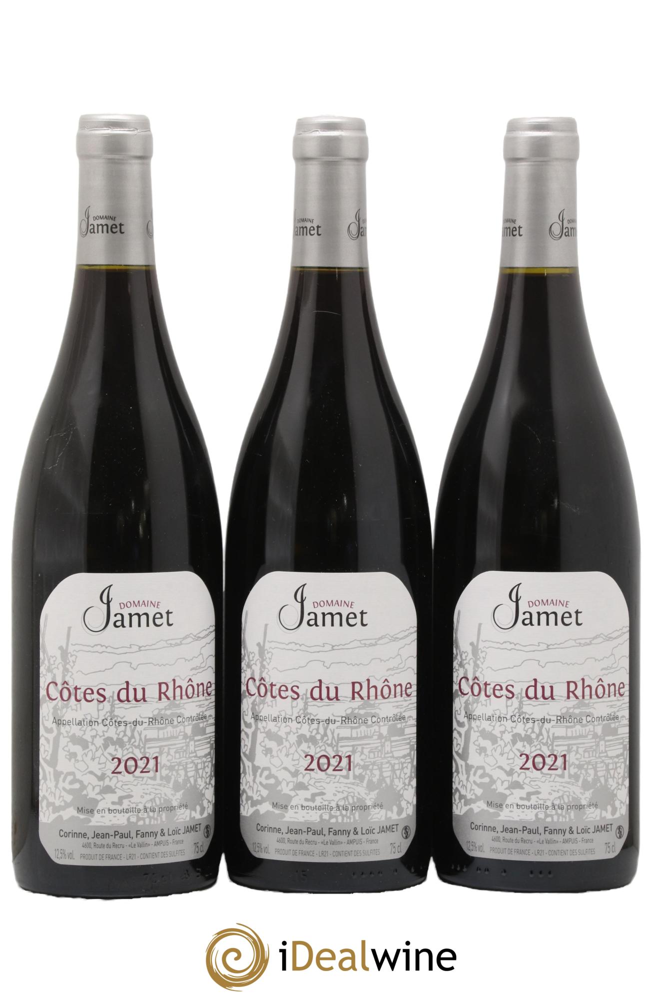 Côtes-du-Rhône Jamet (Domaine) 2021 - Lot de 3 bouteilles - 0