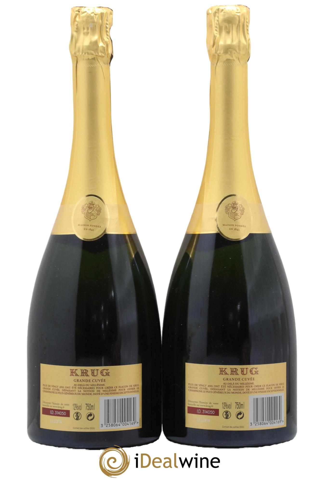 Grande Cuvée - 163ème édition Krug - Lot de 2 bouteilles - 1
