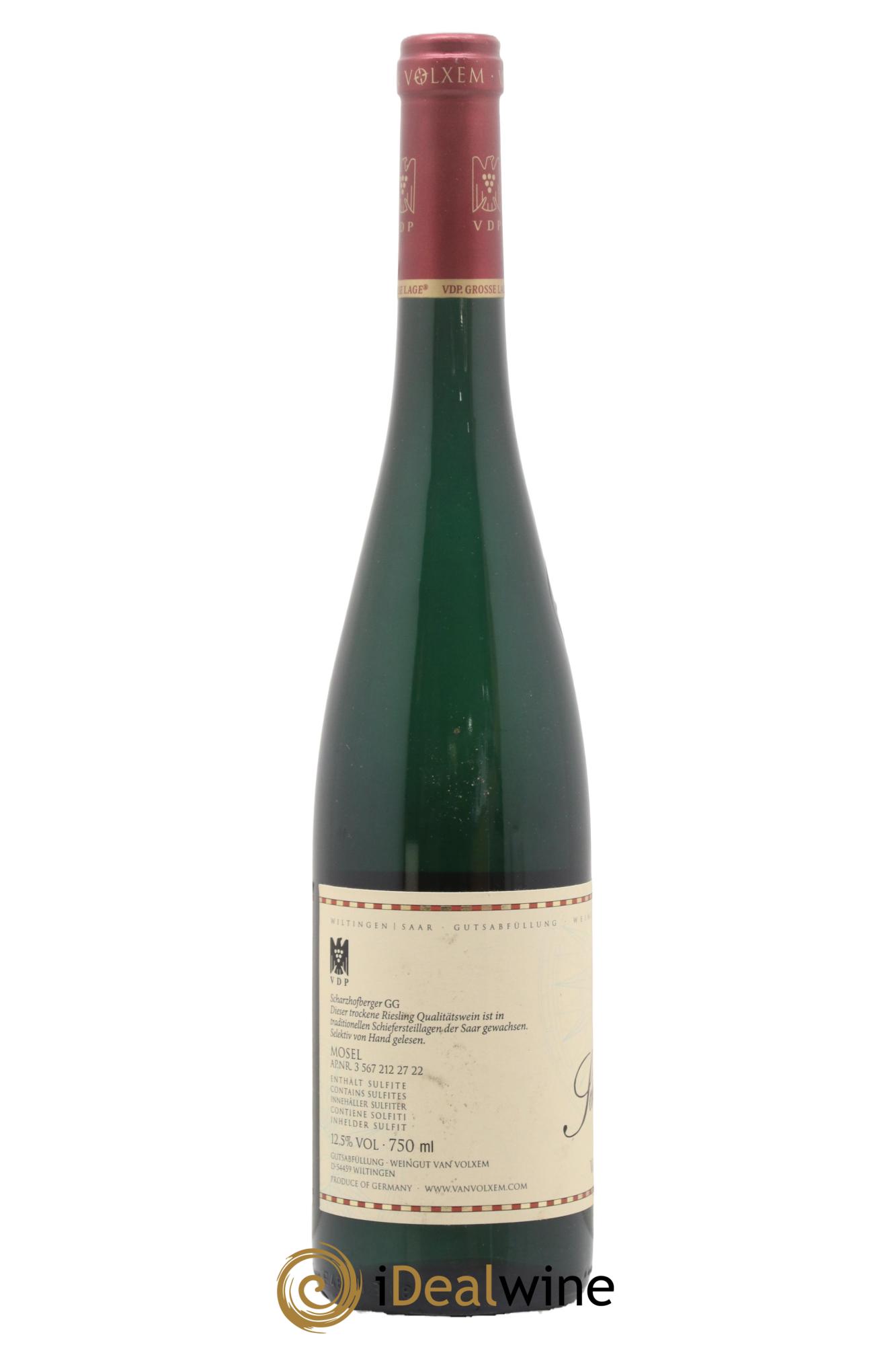 Allemagne Mosel-Saar Riesling Scharzhofberger Van Volxem 2021 - Lot de 1 bouteille - 1