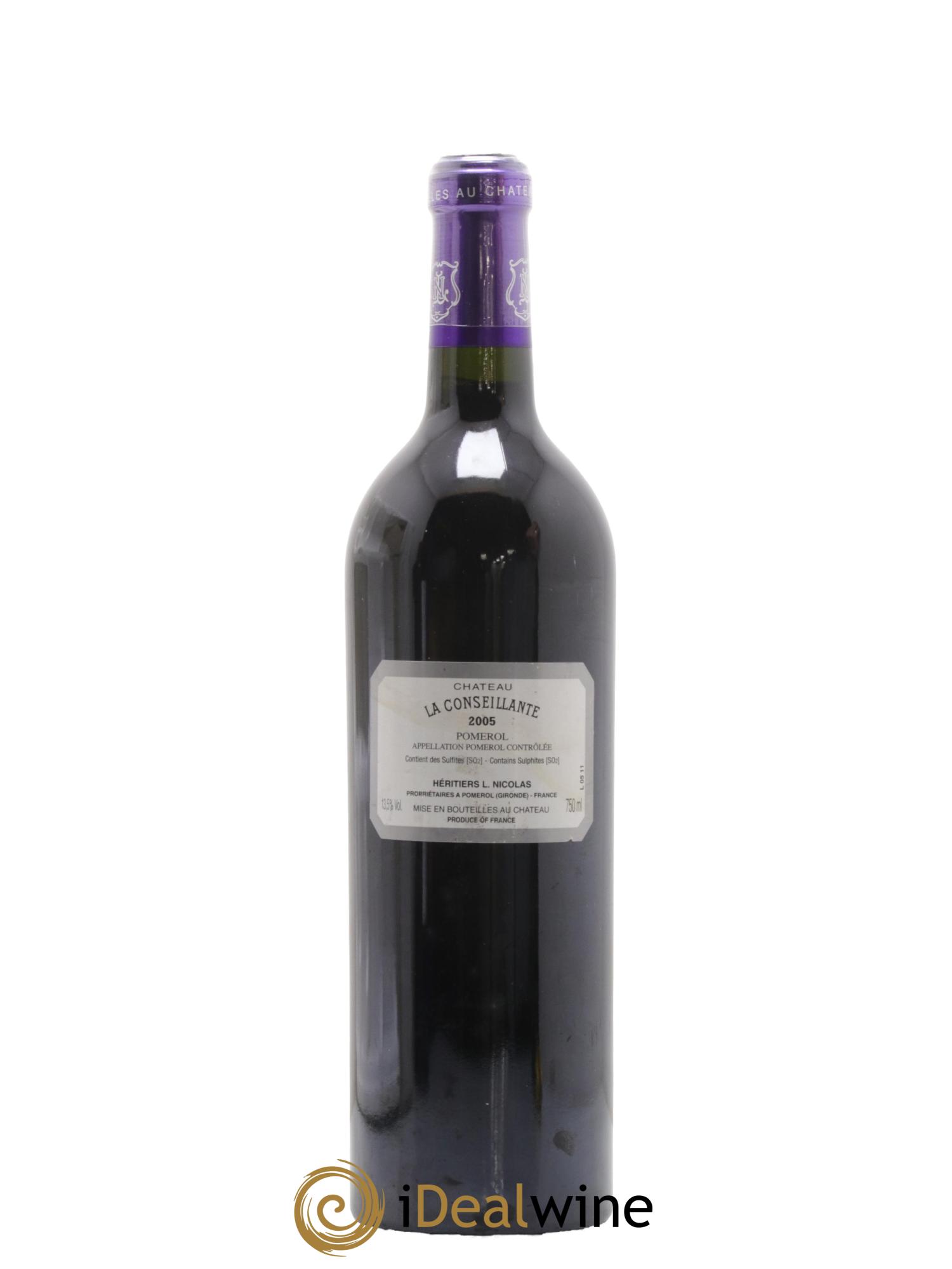 Château la Conseillante 2005 - Lot de 1 bouteille - 1