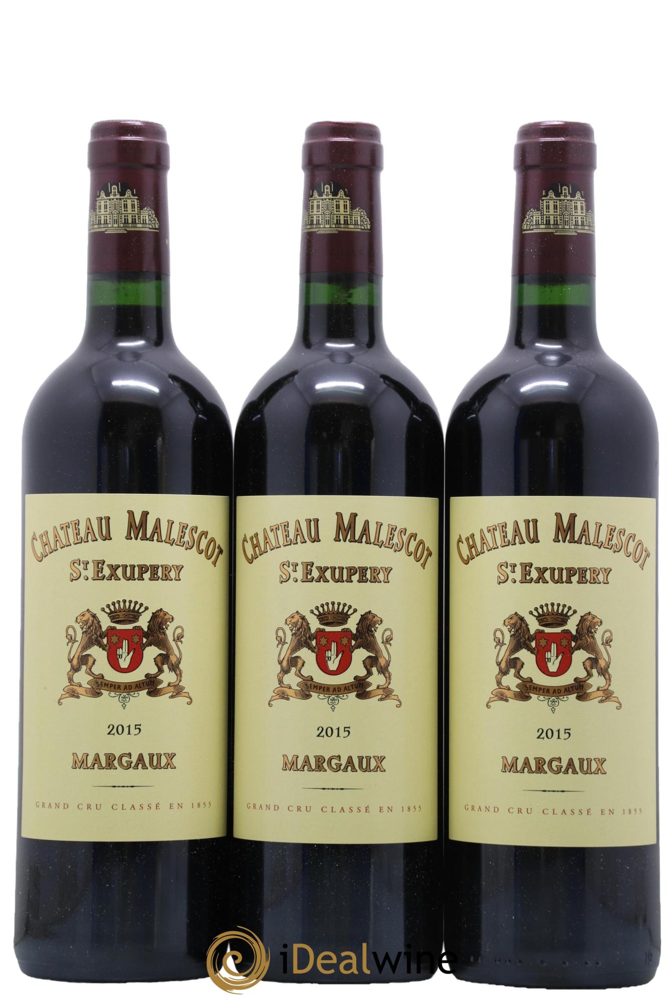 Château Malescot Saint-Exupéry 3ème Grand Cru Classé 2015 - Lot de 3 bouteilles - 0
