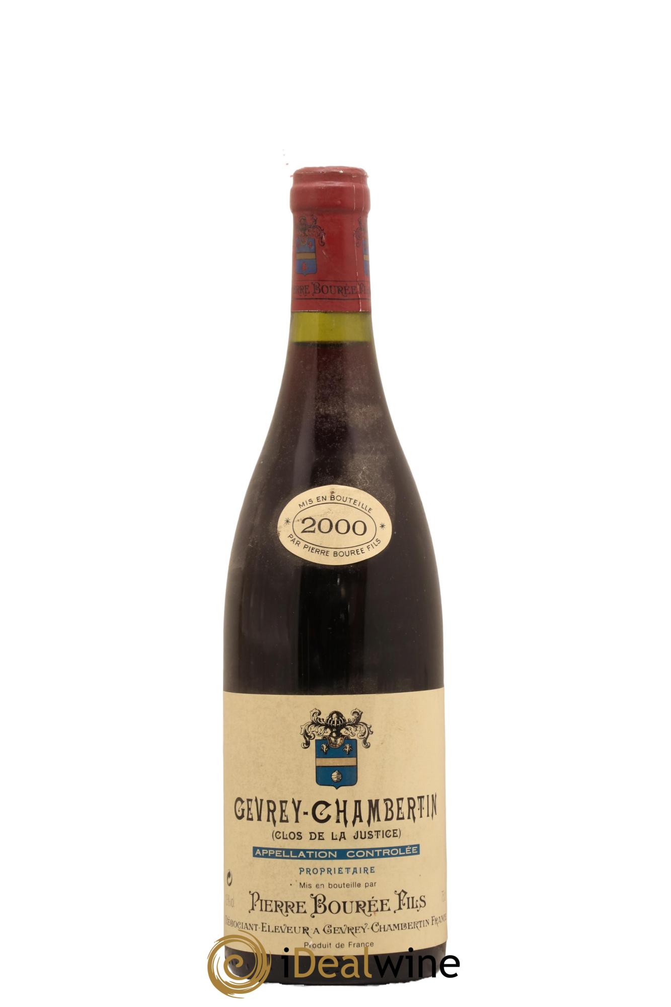 Gevrey-Chambertin Clos De La Justice Pierre Bouree 2000 - Lot de 1 bouteille - 0