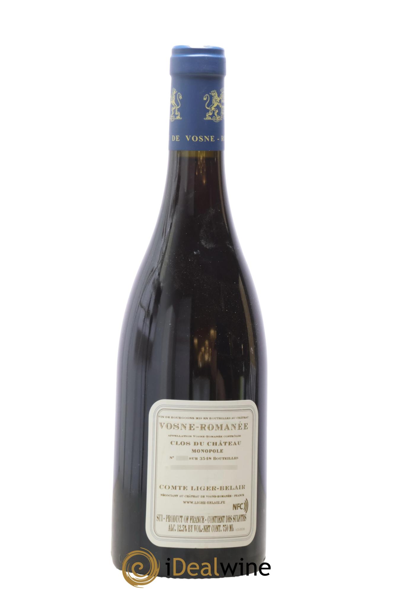 Vosne-Romanée Clos du Château Comte Liger-Belair (Domaine du) 2016 - Lot de 1 bouteille - 1