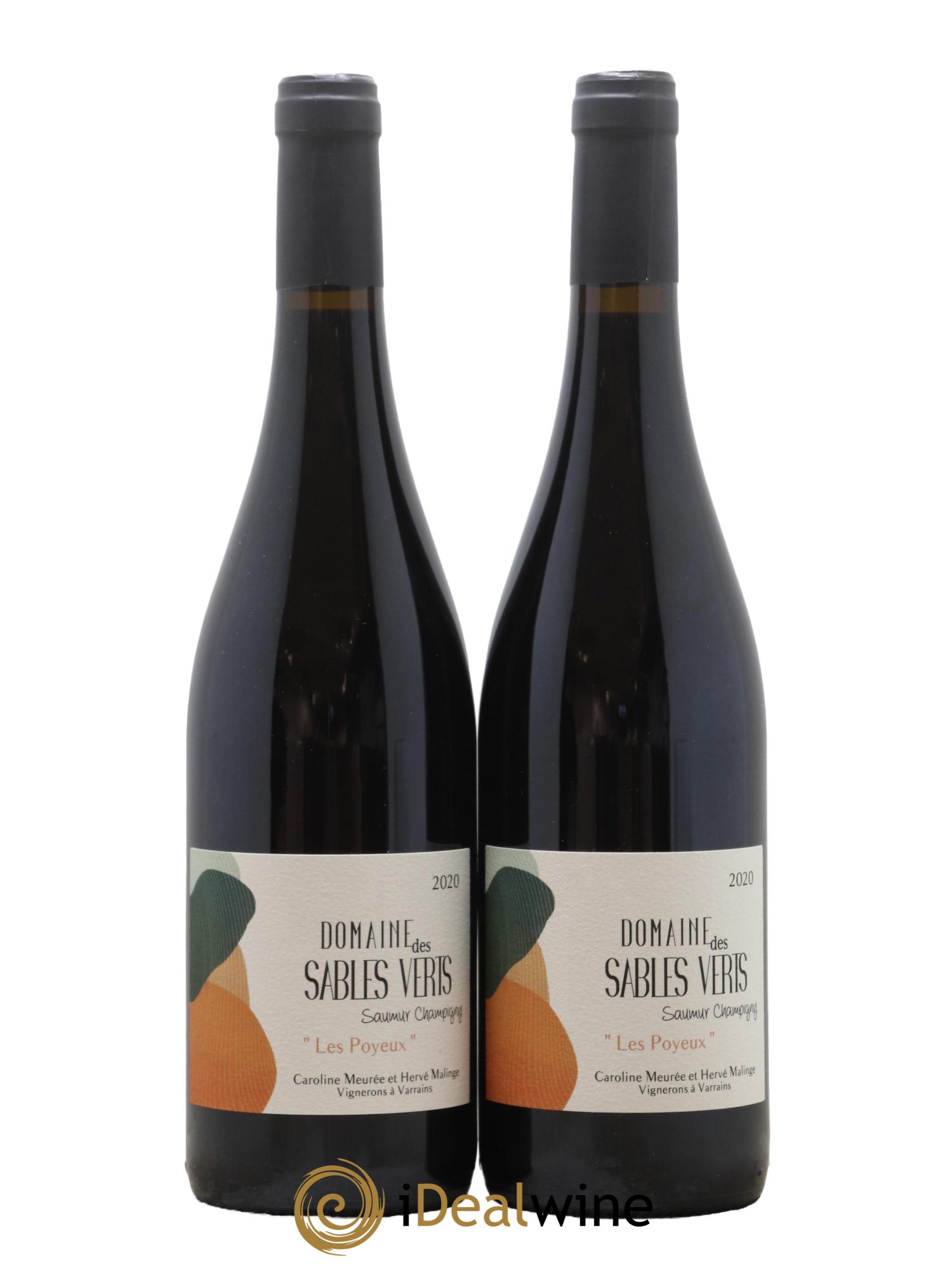 Saumur-Champigny Les Poyeux Domaine Des Sables Verts 2020 - Lot de 2 bouteilles - 0