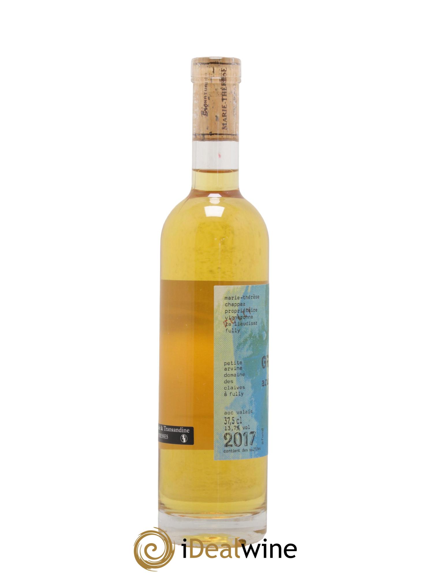 Valais Grain Noble Petite Arvine Marie-Thérèse Chappaz - Domaine Des Claives 2017 - Lotto di 1 mezza bottiglia - 1