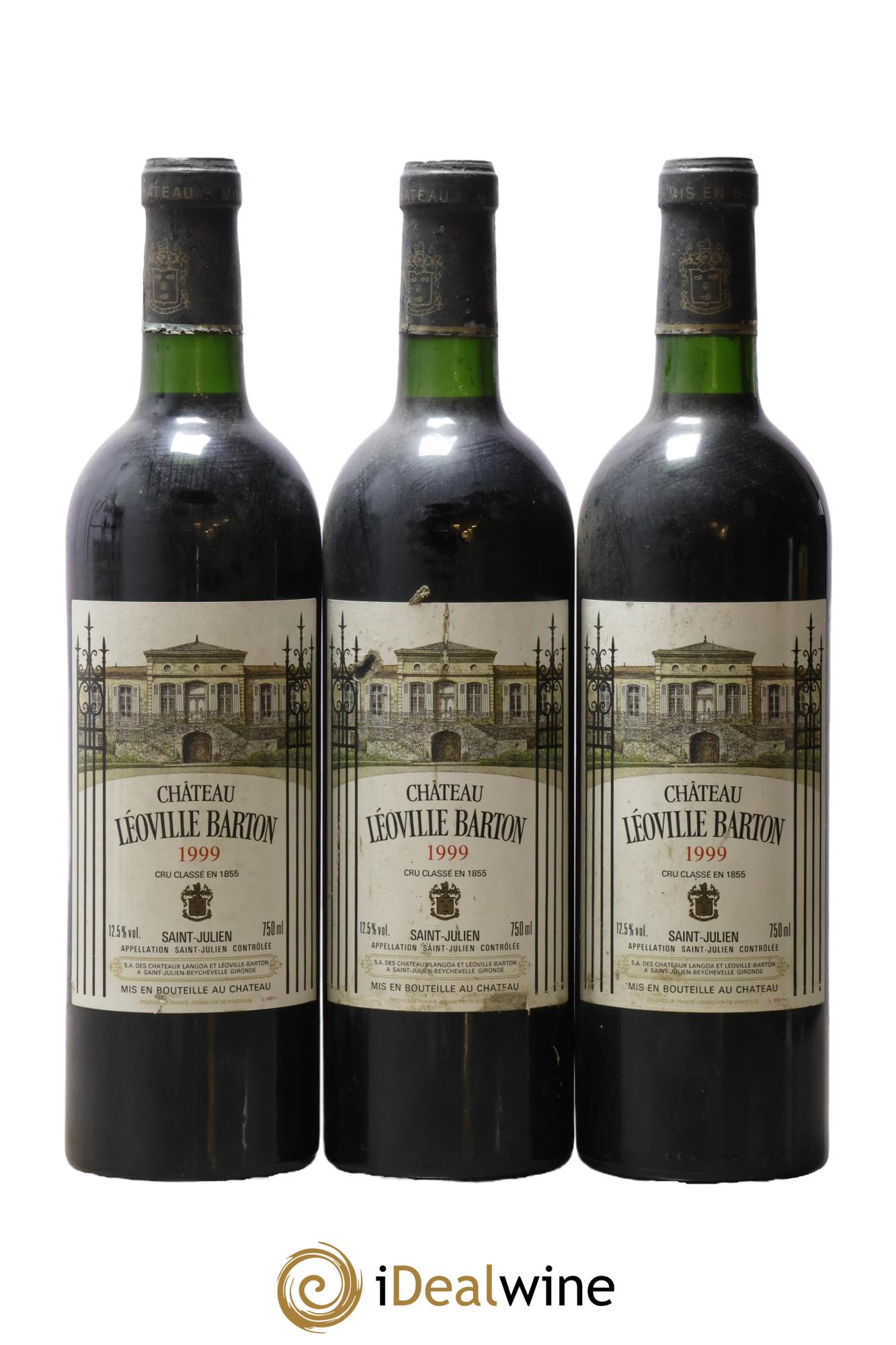 Château Léoville Barton 2ème Grand Cru Classé 1999 - Lot de 3 bouteilles - 0