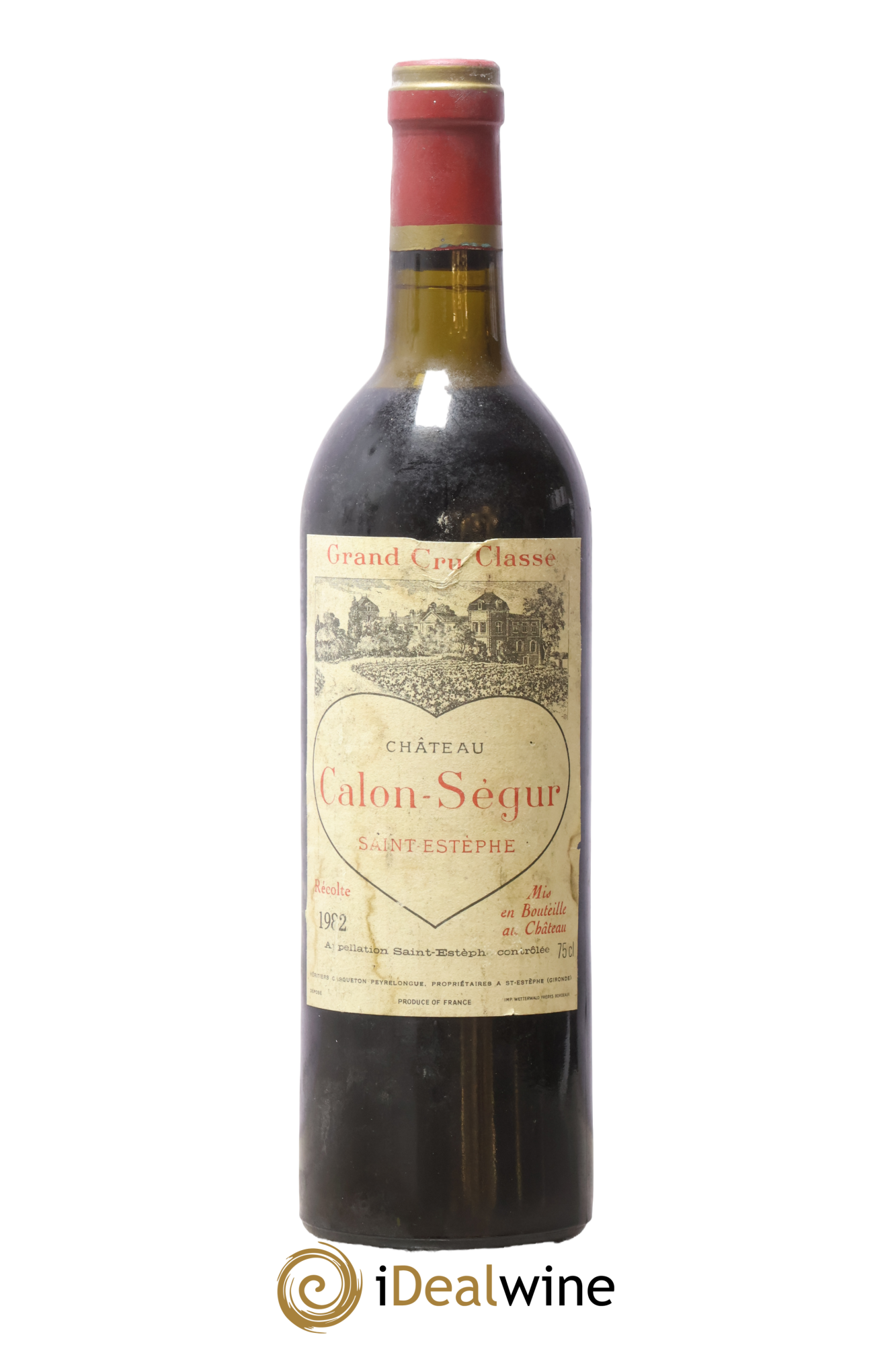 Château Calon Ségur 3ème Grand Cru Classé 1982 - Lot de 1 bouteille - 0