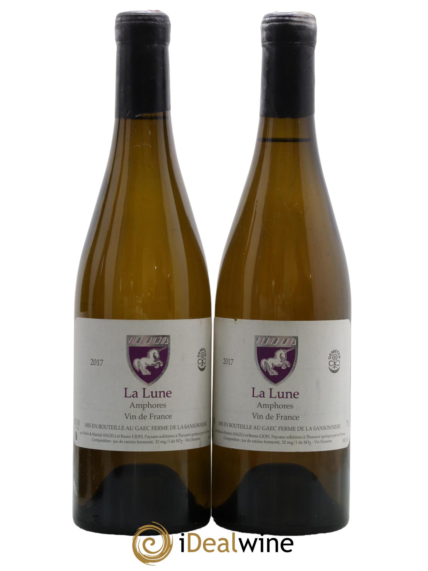 Vin de France La Lune Amphores Mark Angeli (Domaine) - Ferme de la Sansonnière 2017 - Lot de 2 bouteilles - 0