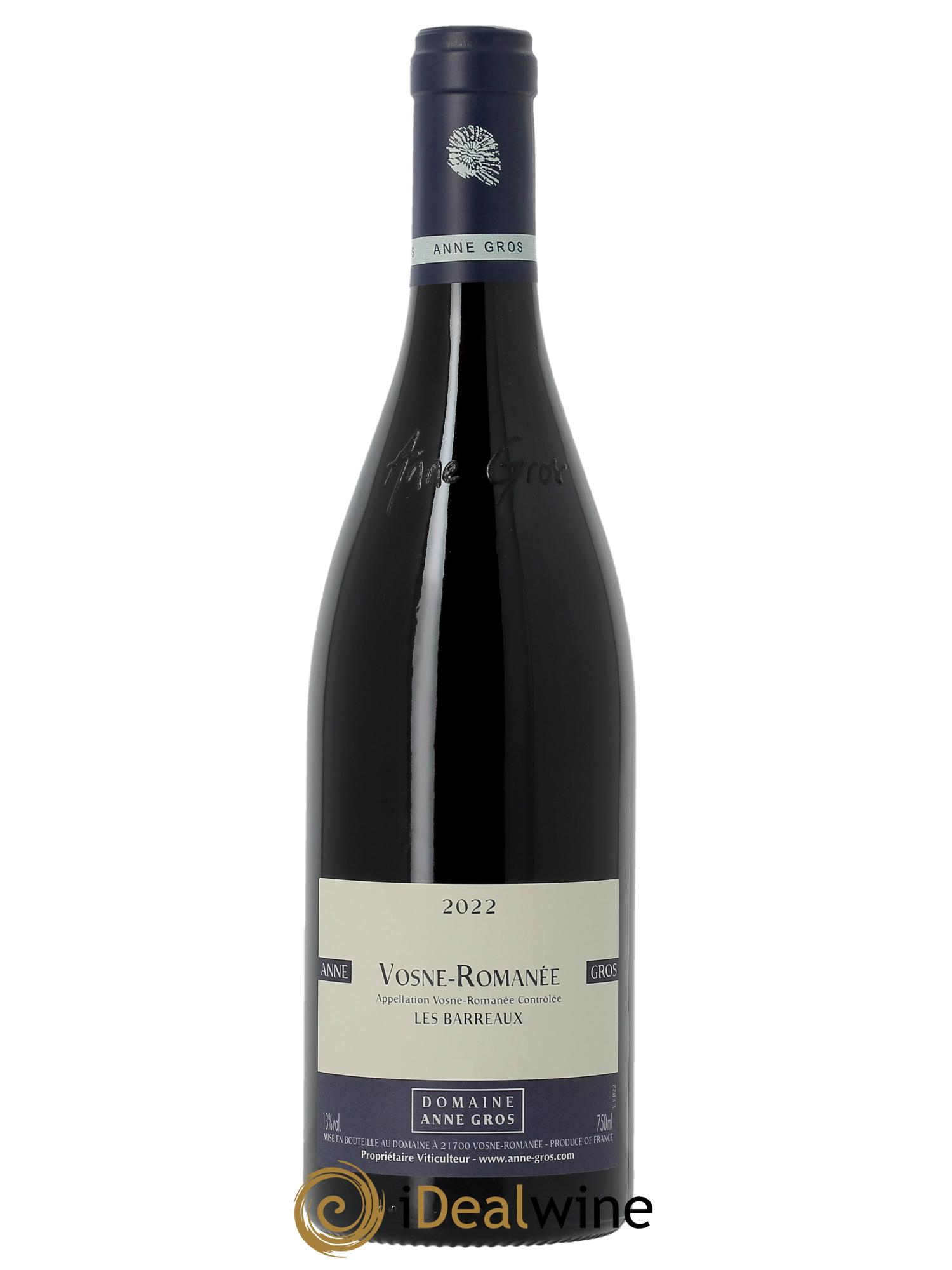 Vosne-Romanée Les Barreaux Anne Gros 2022 - Lot de 1 bouteille - 0