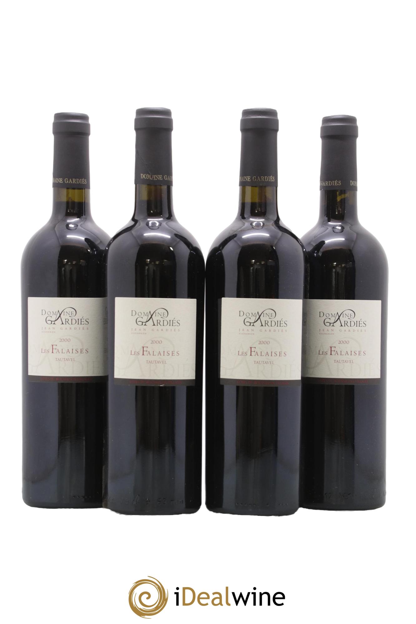 Côtes du Roussillon Villages Les Falaises Gardiés 2000 - Lot of 4 bottles - 0