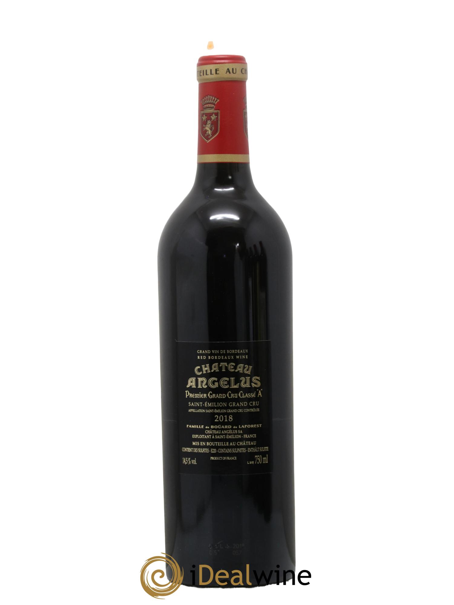 Château Angélus 1er Grand Cru Classé A 2018 - Lot de 1 bouteille - 1