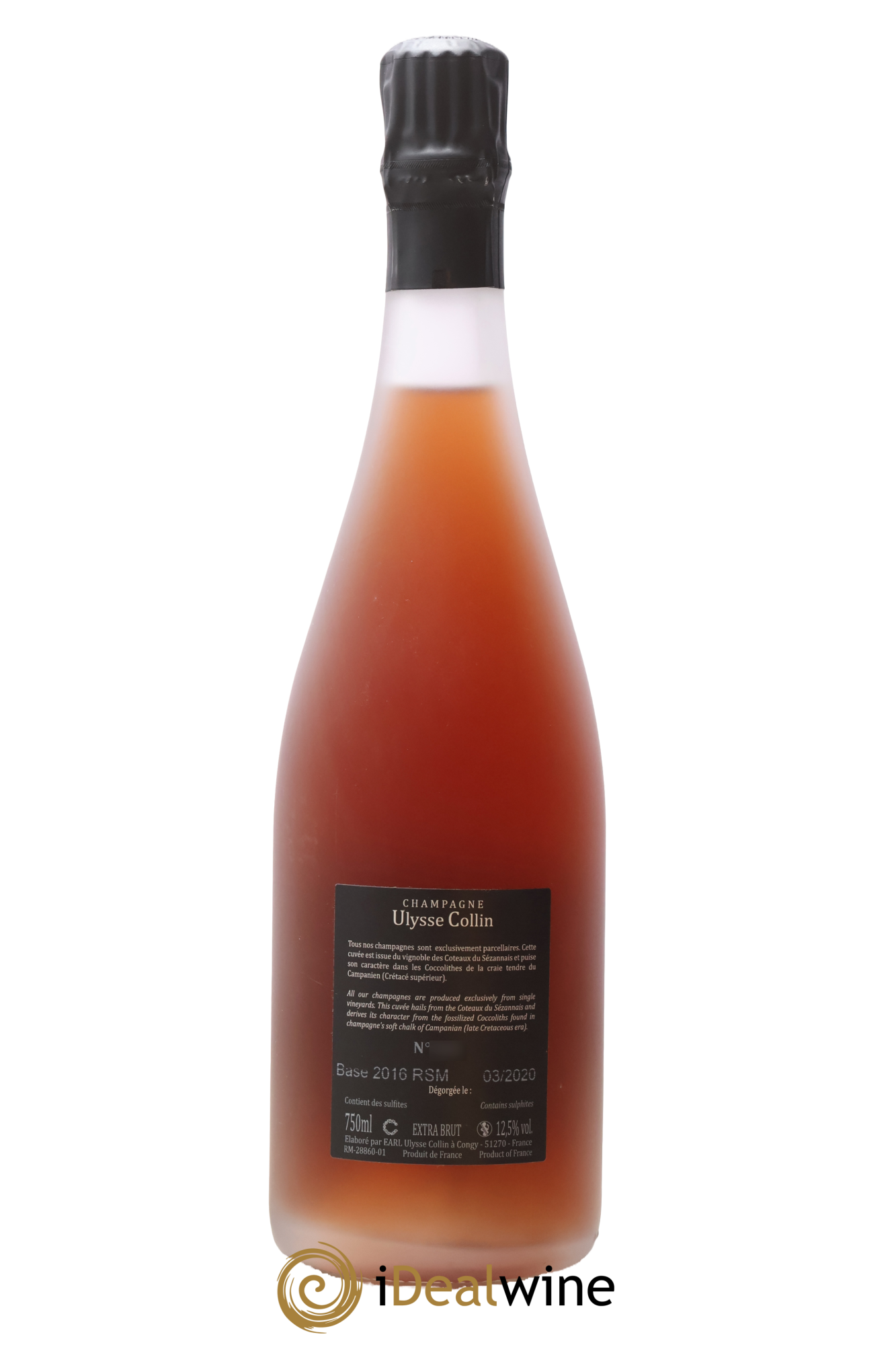Les Maillons Extra-Brut Rosé de Saignée Ulysse Collin - Lot de 1 bouteille - 1