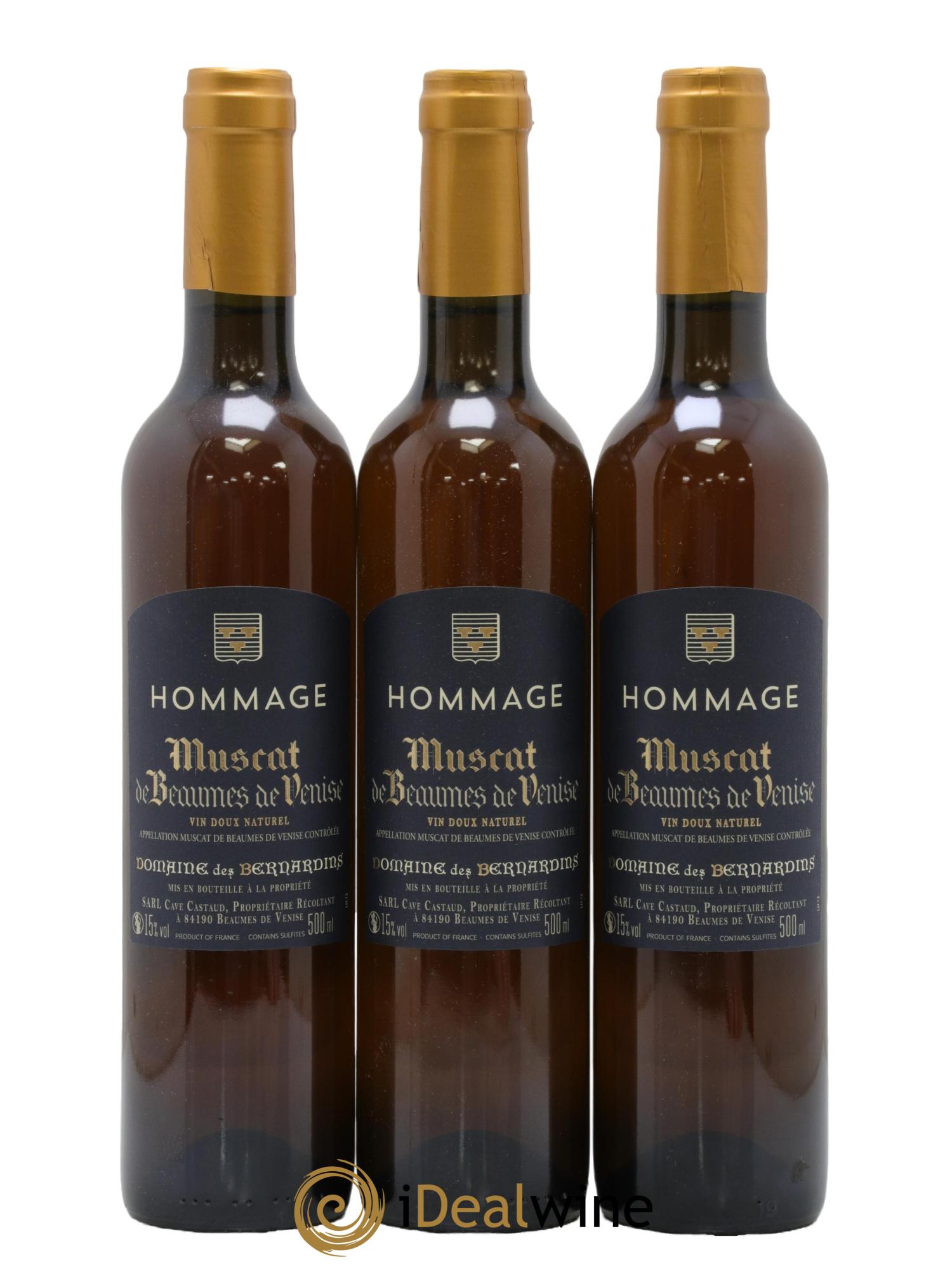 Muscat de Beaumes de Venise des Bernardins (Domaine) - Lot de 3 format 50cls - 0