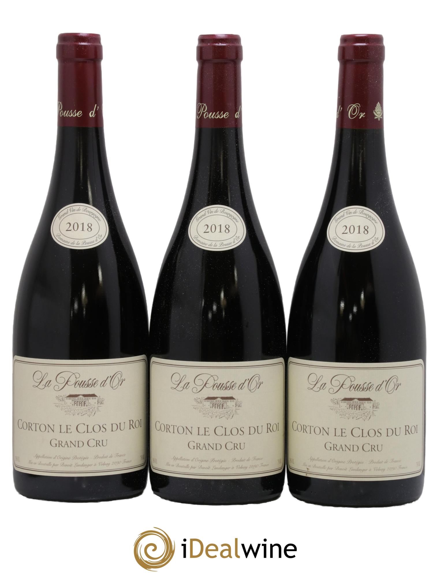 Corton Grand Cru Clos du Roi La Pousse d'Or (Domaine de) 2018 - Lot de 3 bouteilles - 0
