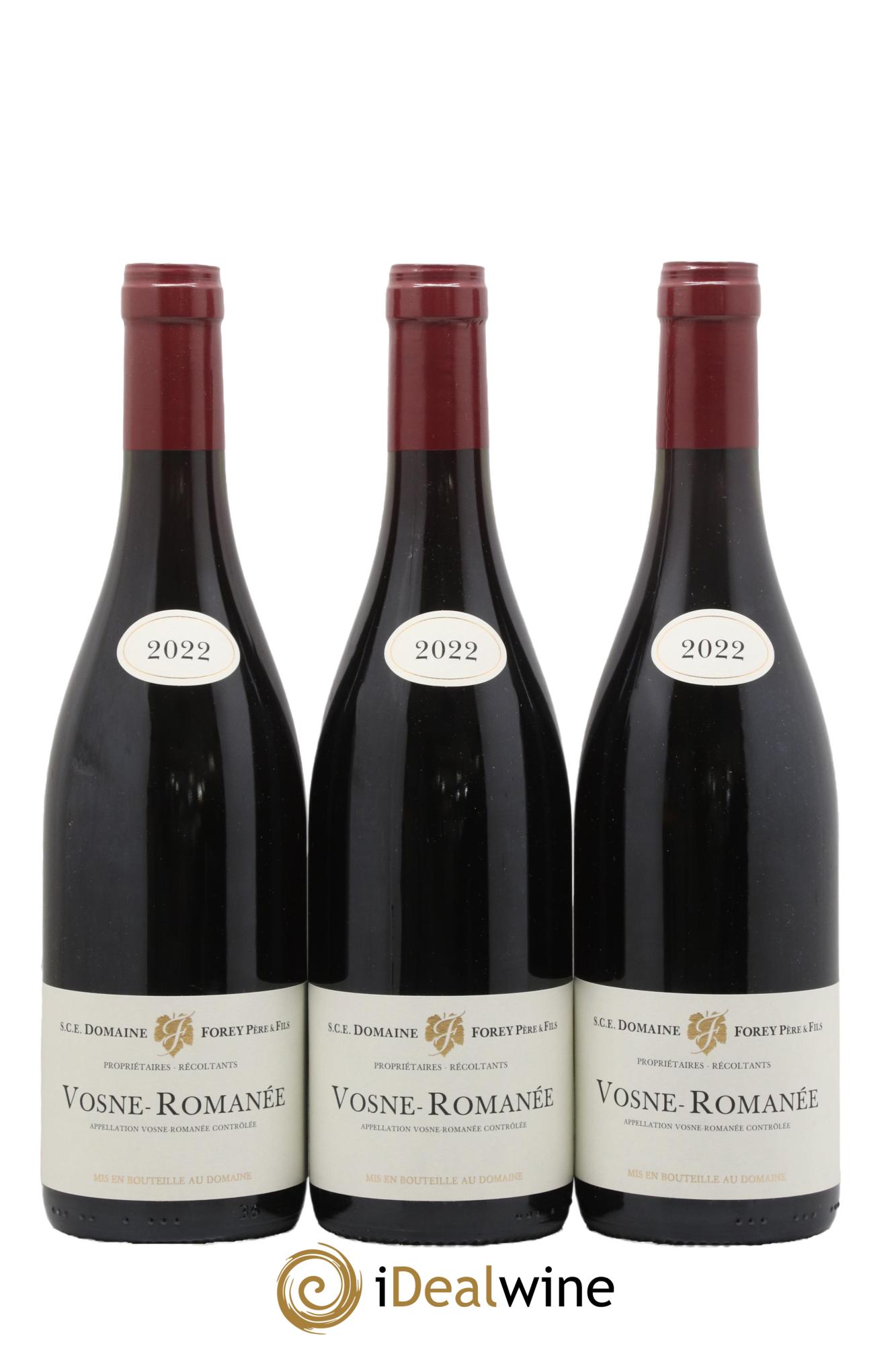 Vosne-Romanée Forey Père et Fils (Domaine) 2022 - Lot de 3 bouteilles - 0