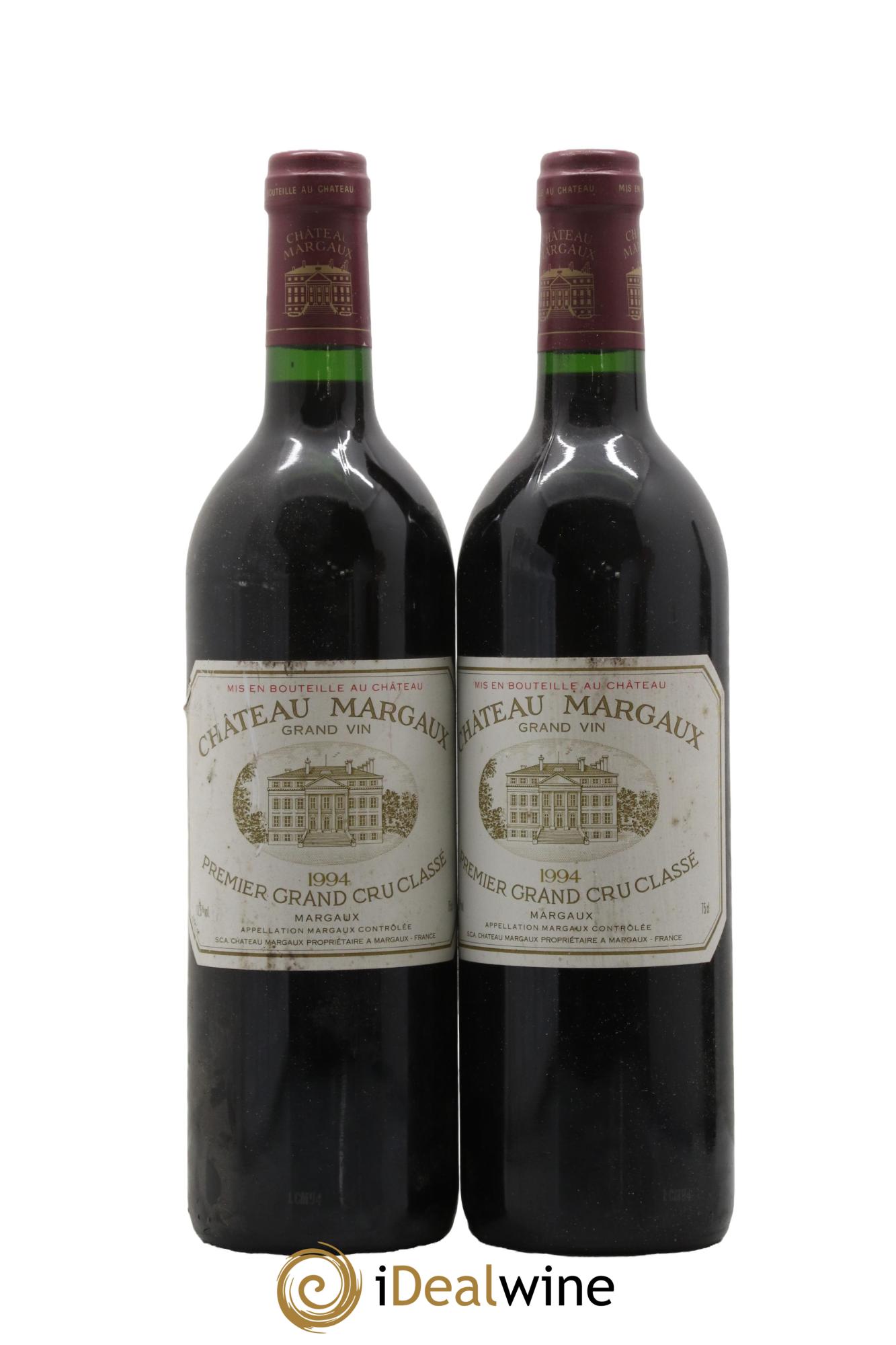 Château Margaux 1er Grand Cru Classé 1994 - Lotto di 2 bottiglie - 0