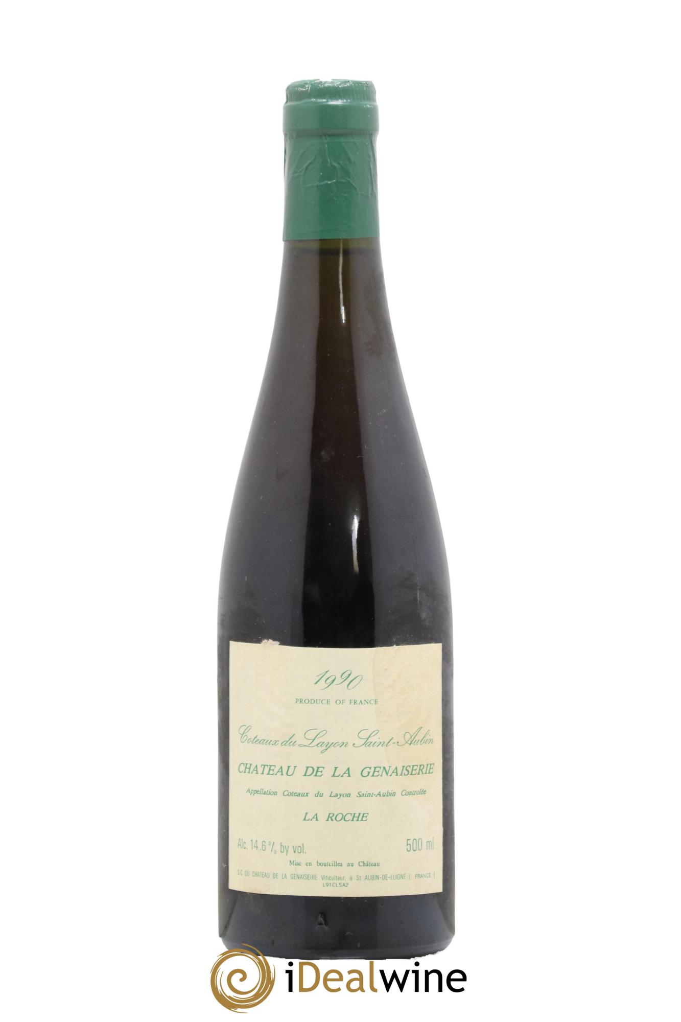 Coteaux du Layon Saint Aubin Roche Domaine Genaiserie 1990 - Lot de 1 format 50cl - 0