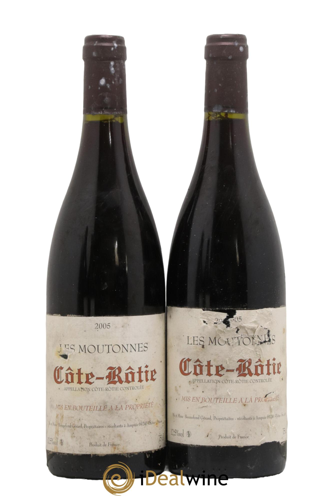 Côte-Rôtie Moutonnes Bonnefond 2005 - Lot de 2 bouteilles - 0