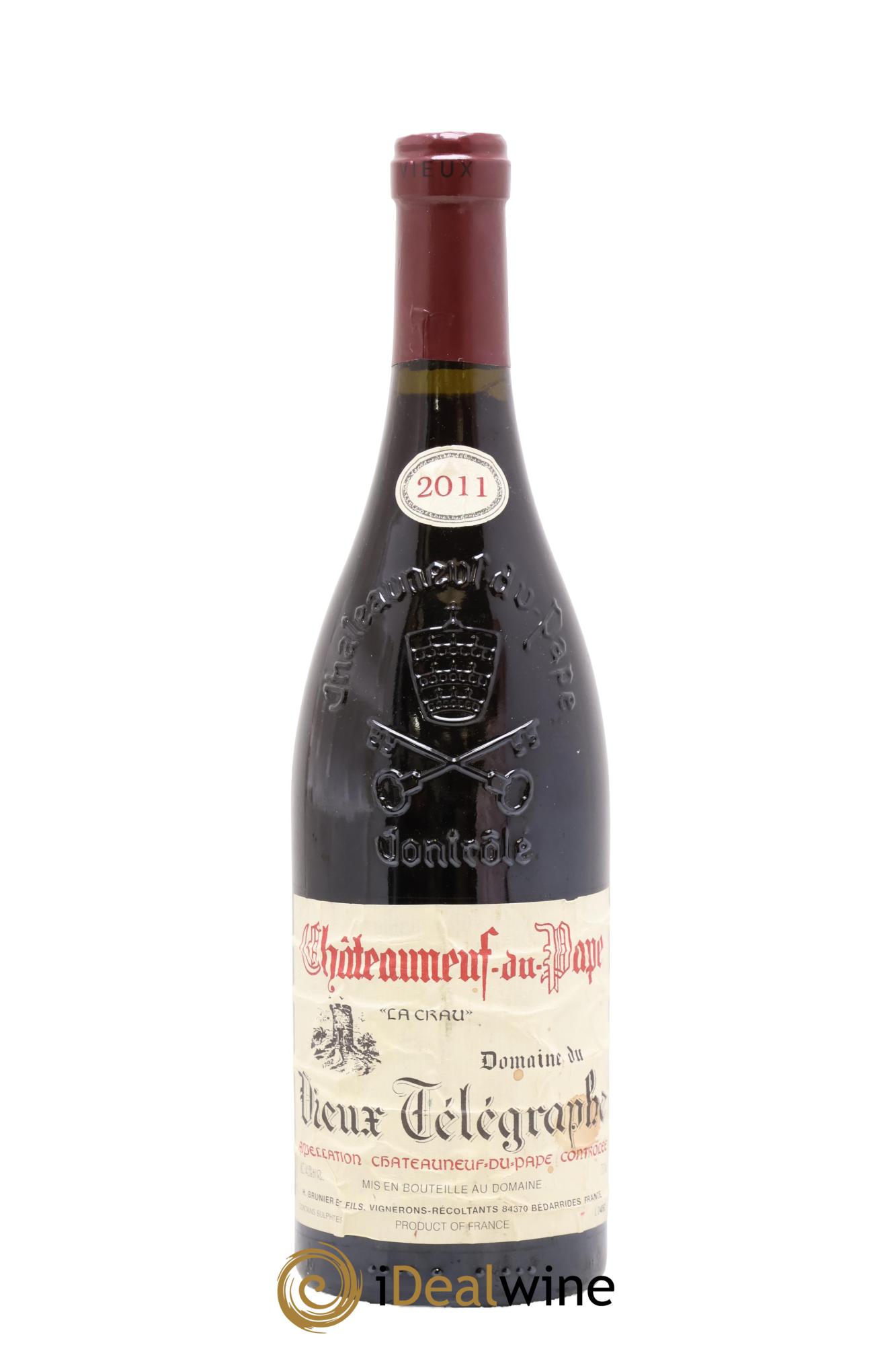 Châteauneuf-du-Pape Vieux Télégraphe (Domaine du) Vignobles Brunier 2011 - Posten von 1 Flasche - 0