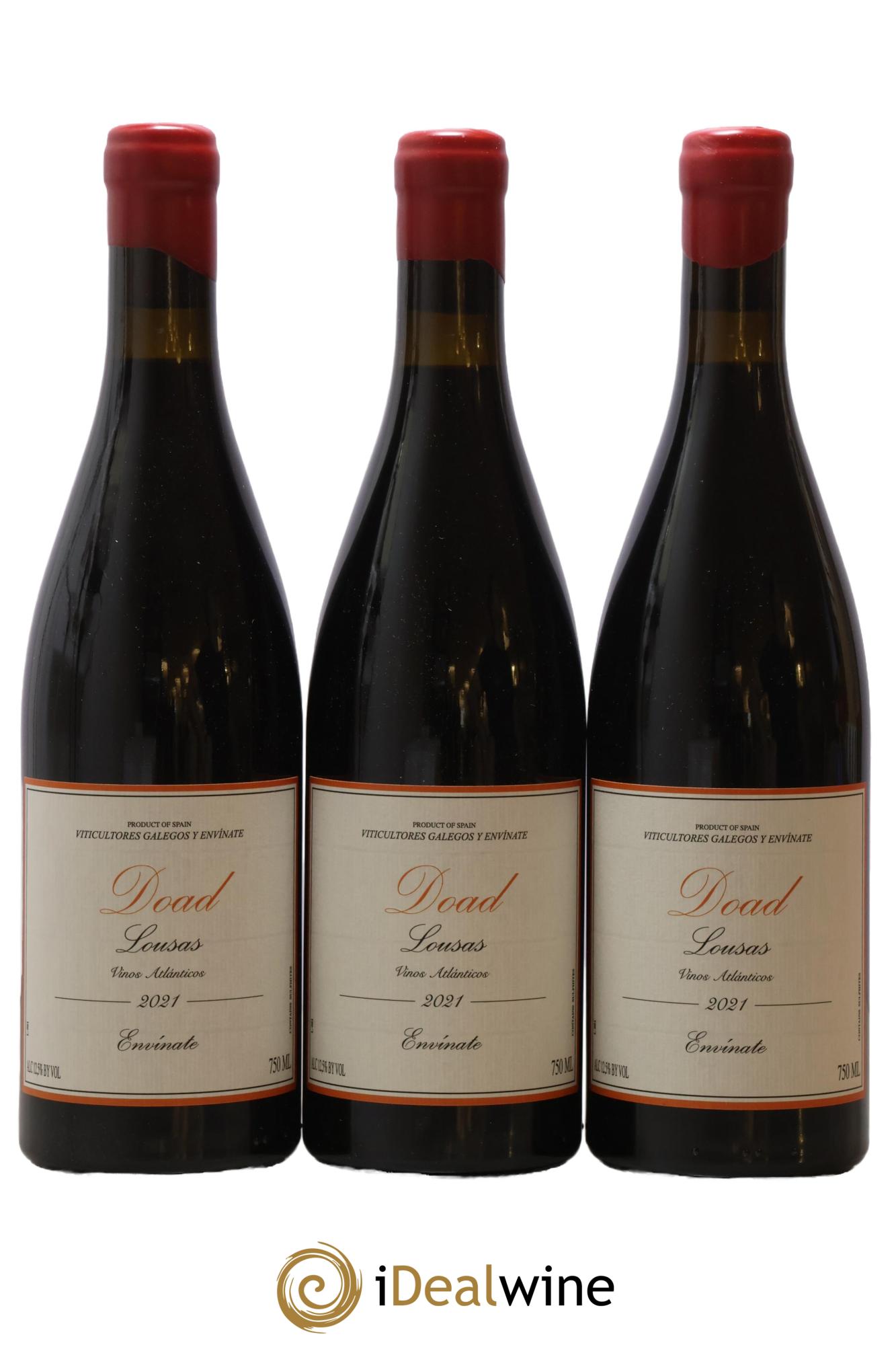 Vinos Atlánticos Lousas Parcela Doad Envinate 2021 - Lot de 3 bouteilles - 0