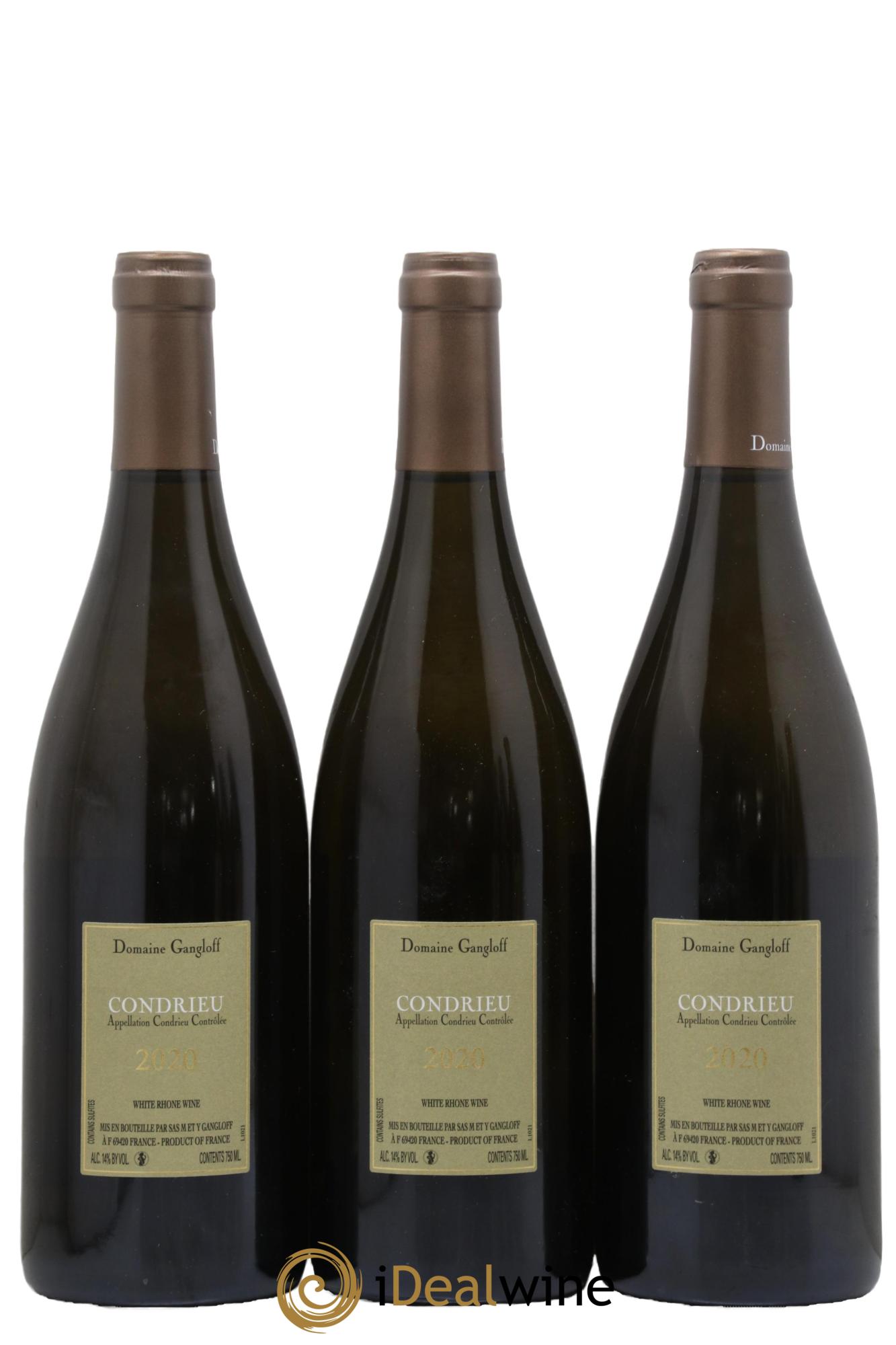 Condrieu Domaine Gangloff (Domaine) 2020 - Lot of 3 bottles - 1