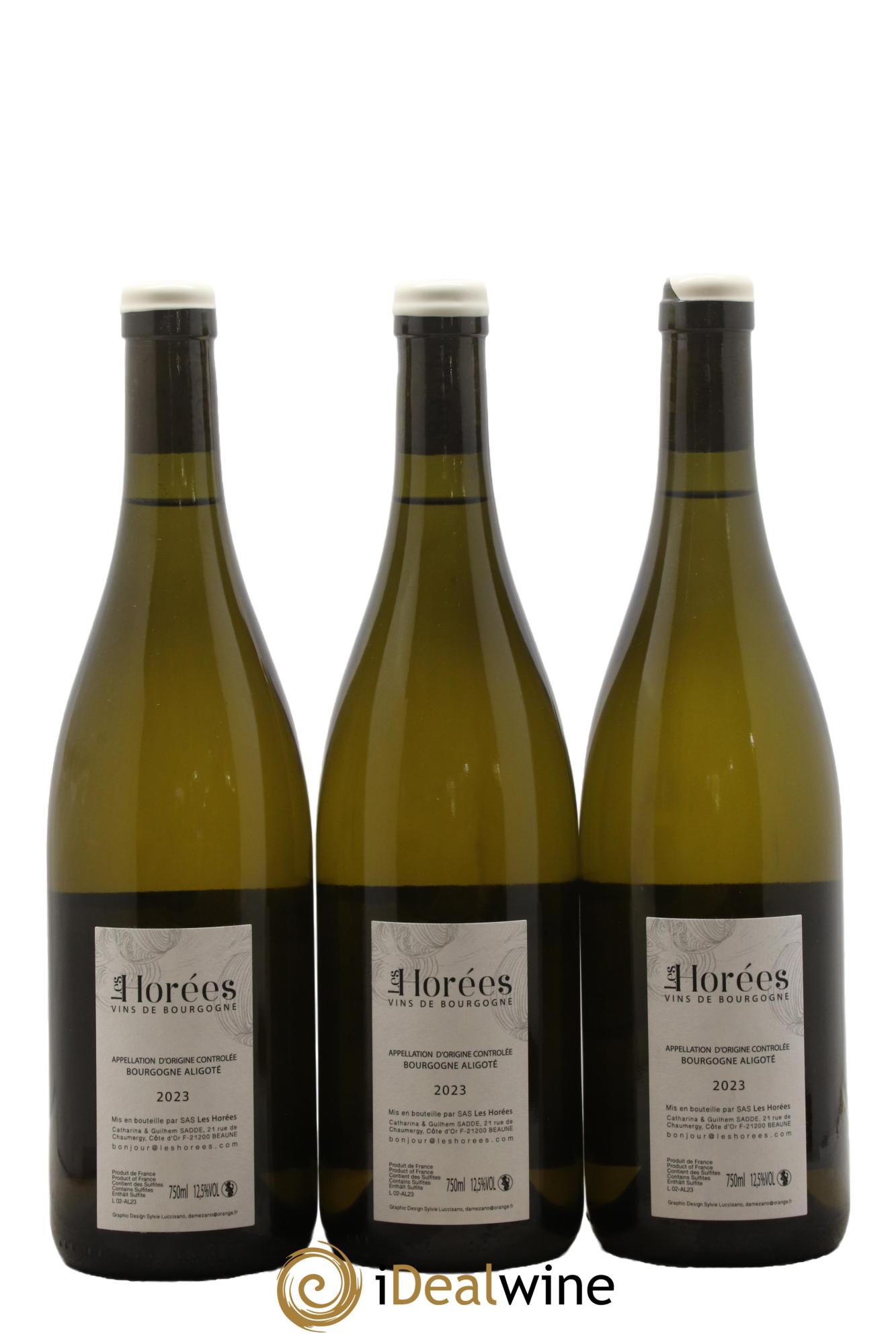 Bourgogne Aligoté En Coulezain Les Horées 2023 - Lot de 3 bouteilles - 1