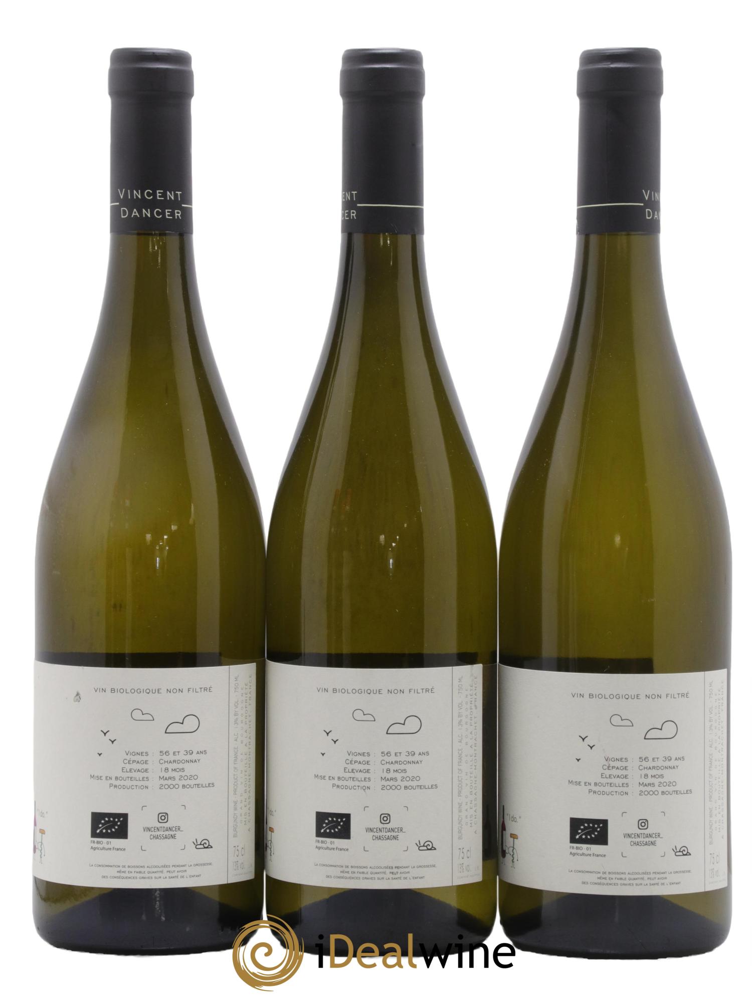 Meursault 1er Cru Perrières Vincent Dancer 2018 - Lot of 3 bottles - 1