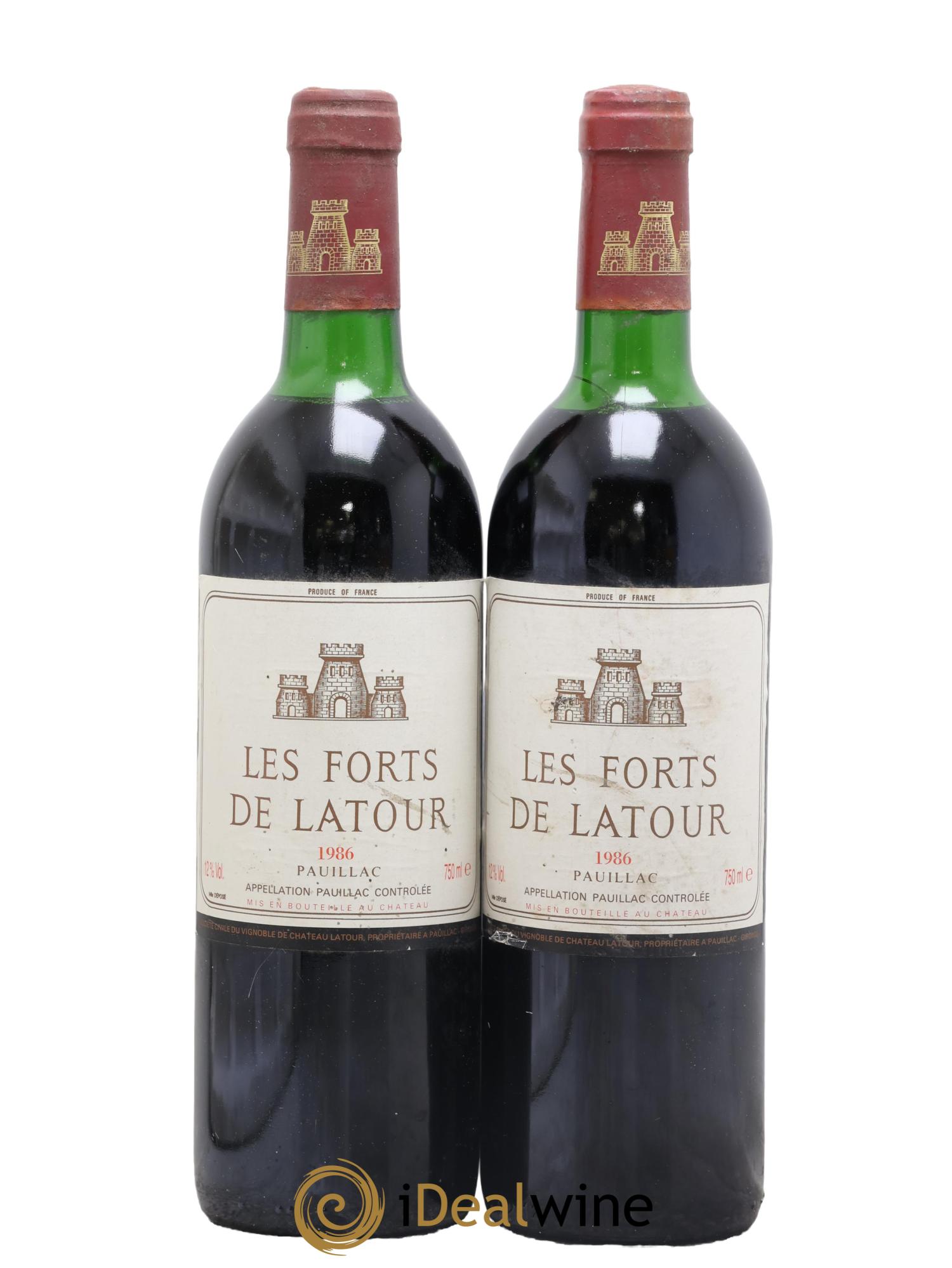 Les Forts de Latour Second Vin 1986 - Lot de 2 bouteilles - 0