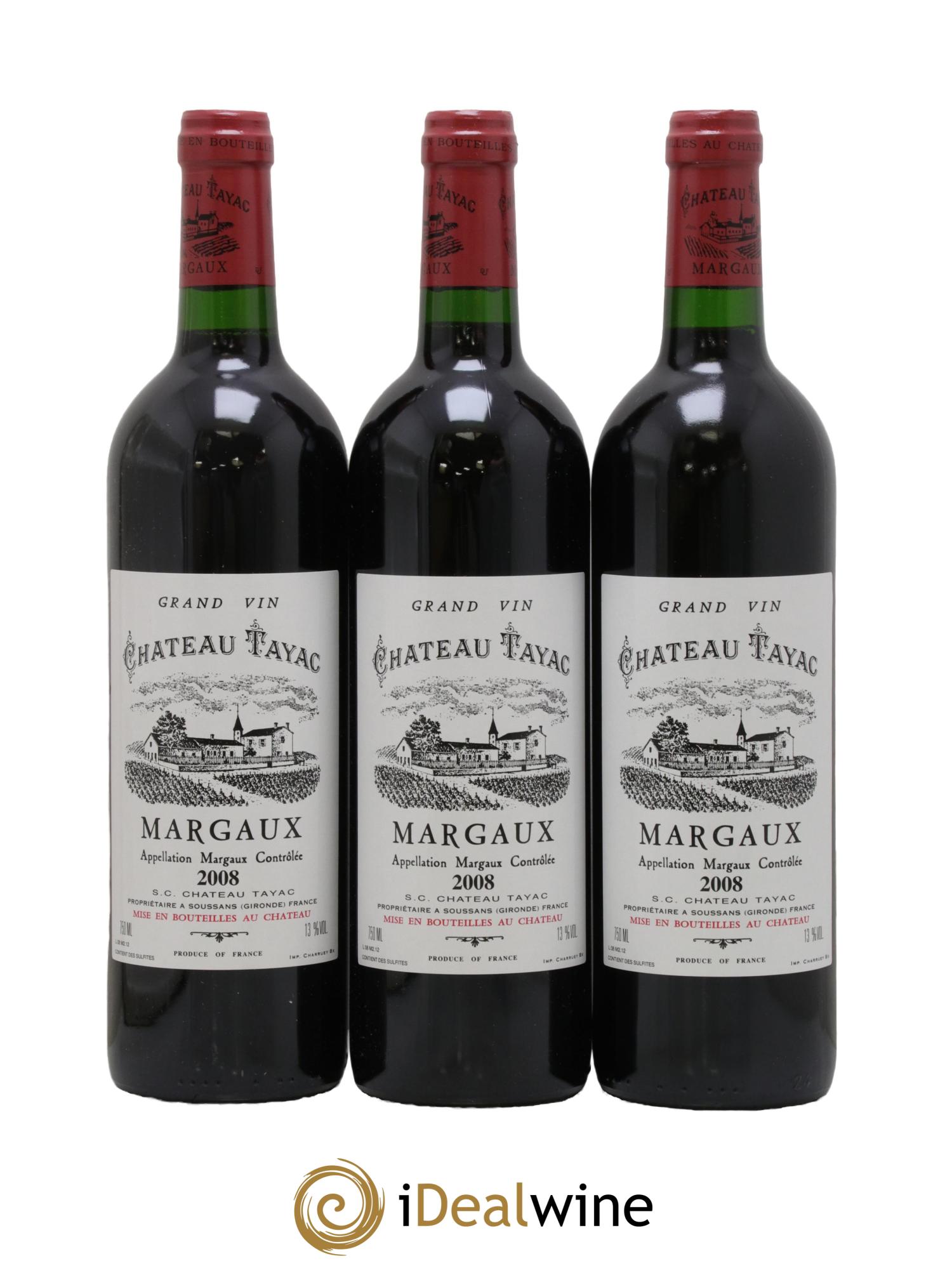 Château Tayac 2008 - Lot de 3 bouteilles - 0