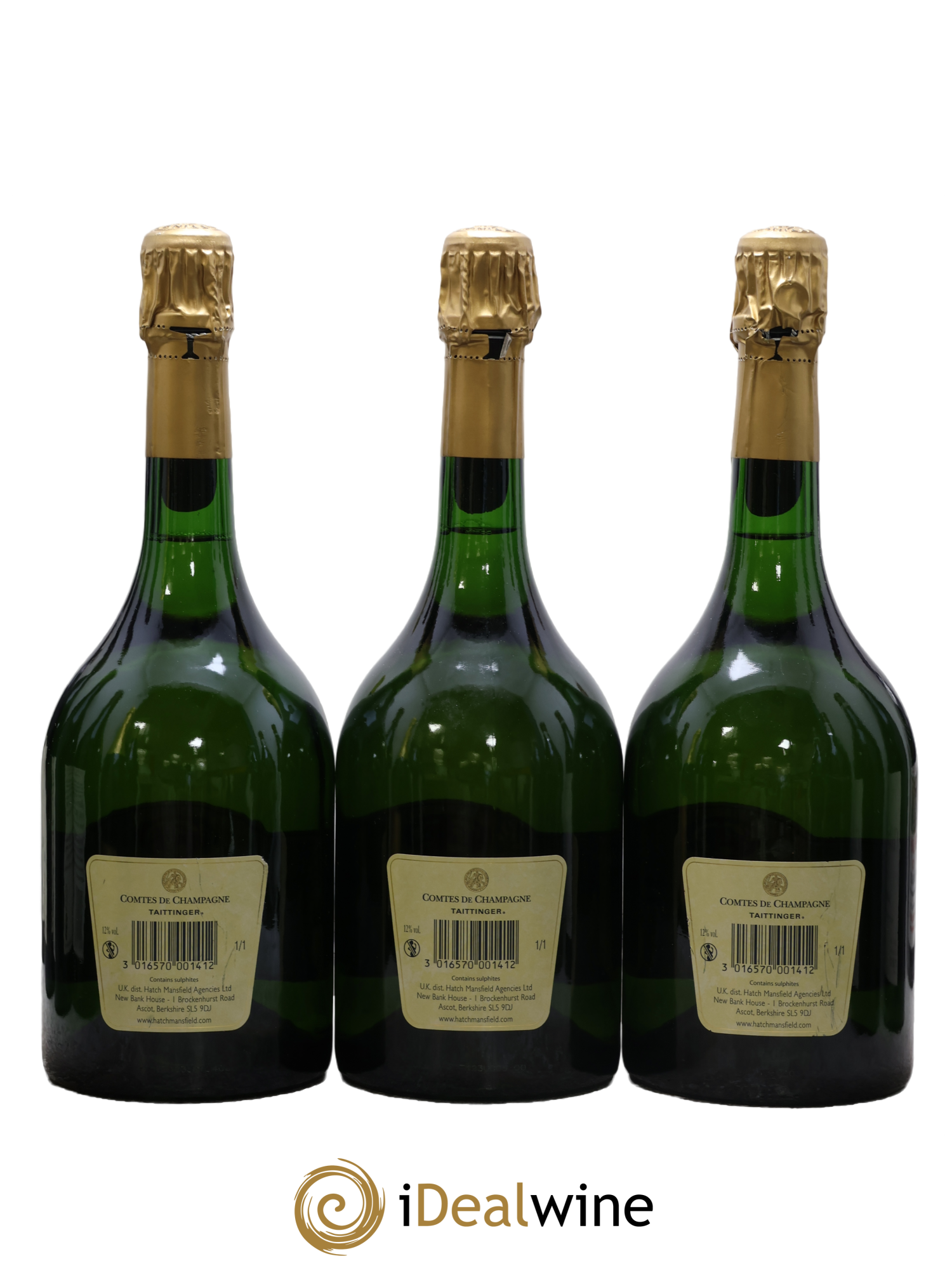 Comtes de Champagne Taittinger 1998 - Posten von 3 Flaschen - 1
