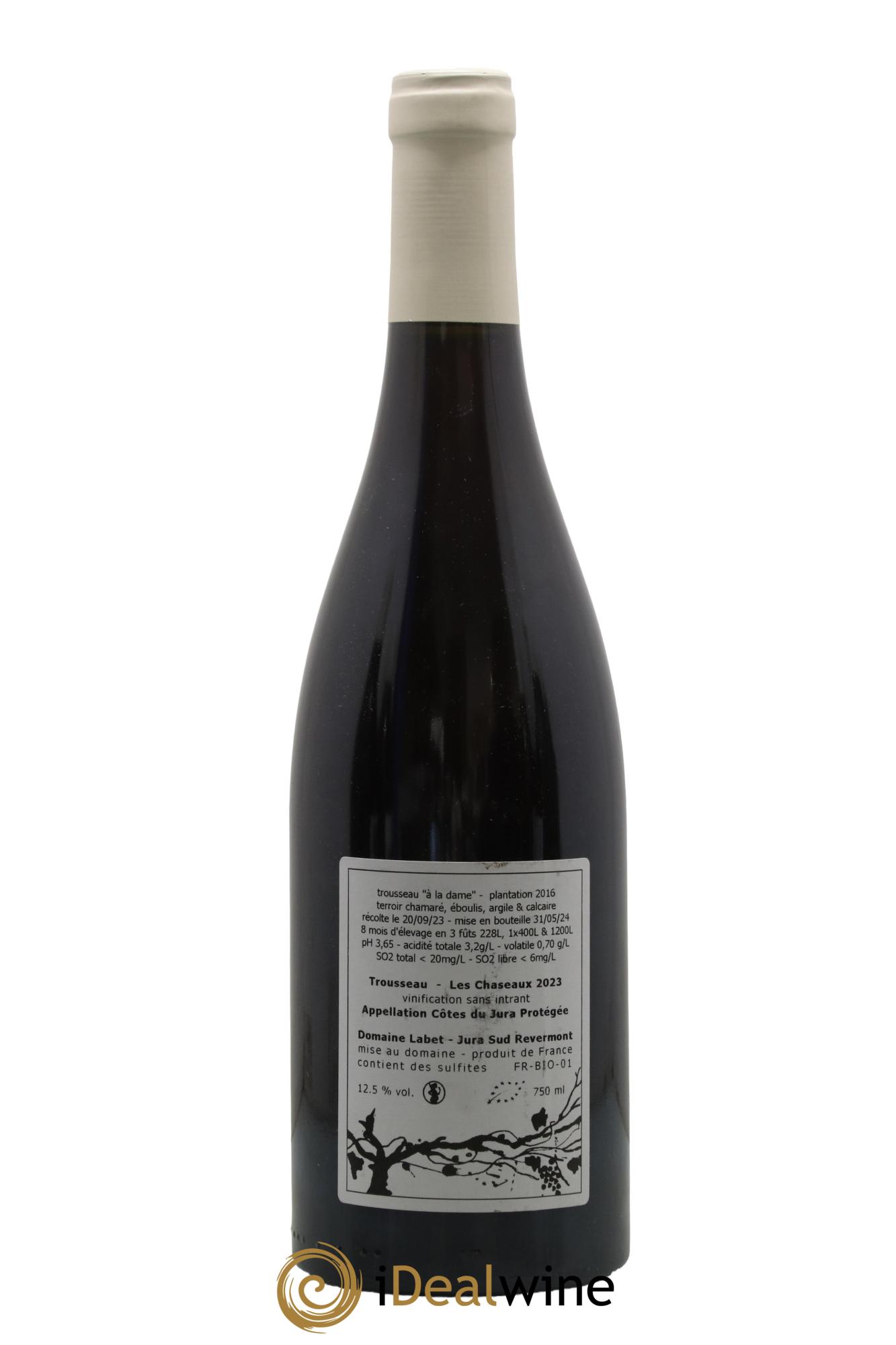 Côtes du Jura Trousseau Les Chaseaux Romain - Julien  - Charline Labet 2023 - Posten von 1 Flasche - 1