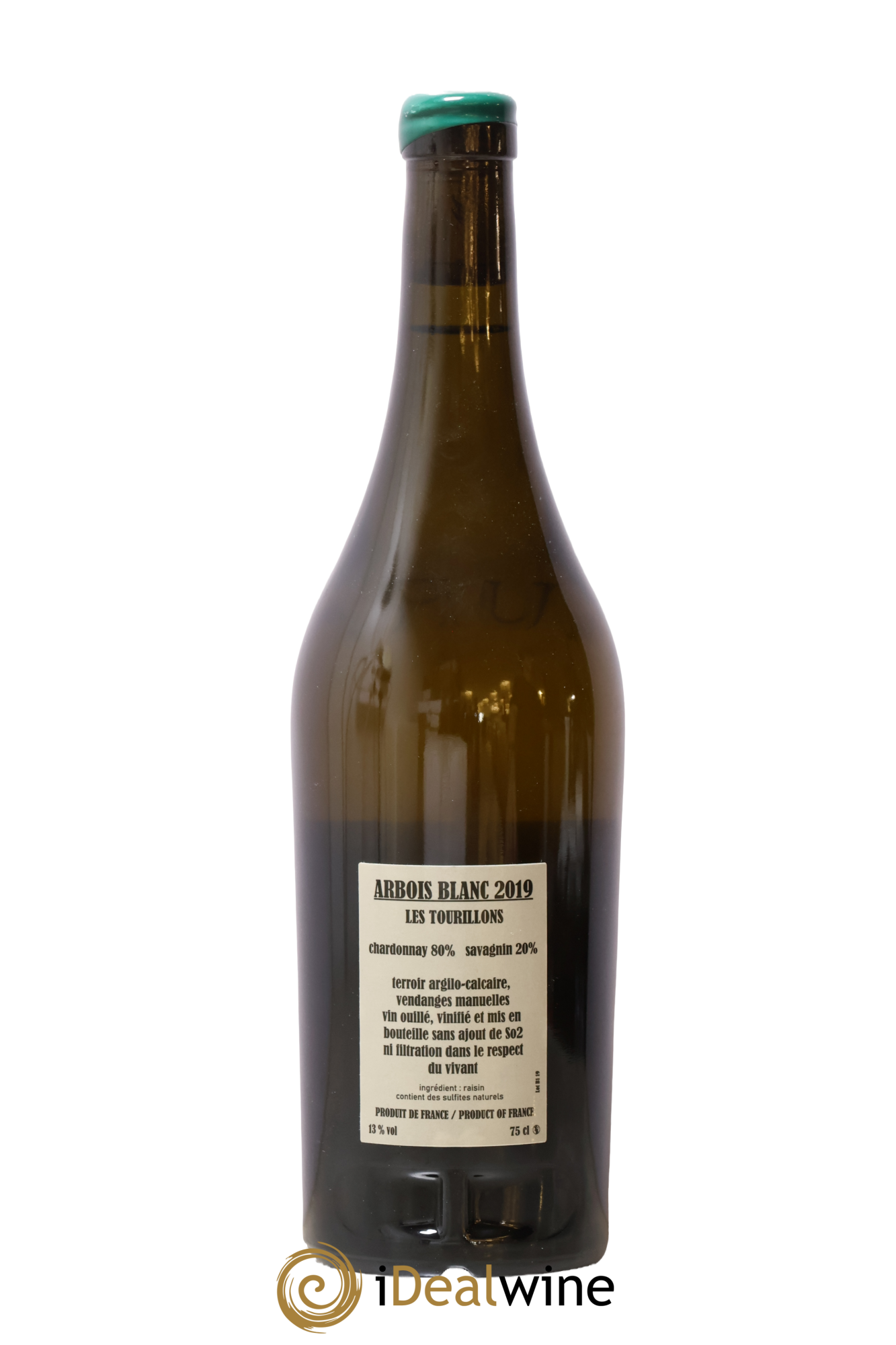 Arbois Chardonnay Savagnin Les Tourillons Adeline Houillon & Renaud Bruyère 2019 - Lot de 1 bouteille - 1