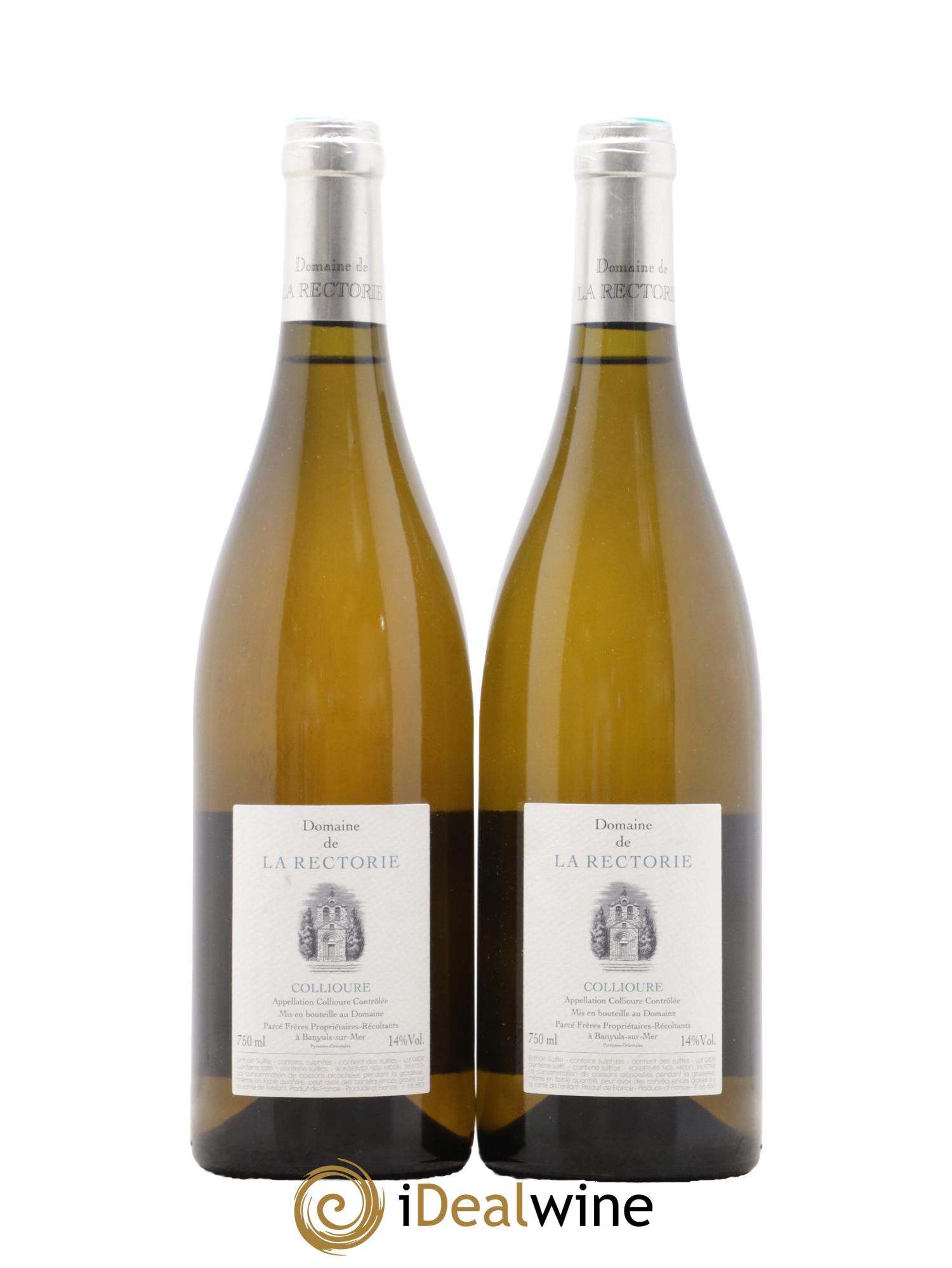 Collioure La Rectorie (Domaine de) L'Argile Thierry et Jean Emmanuel Parcé 2008 - Lot de 2 bouteilles - 1