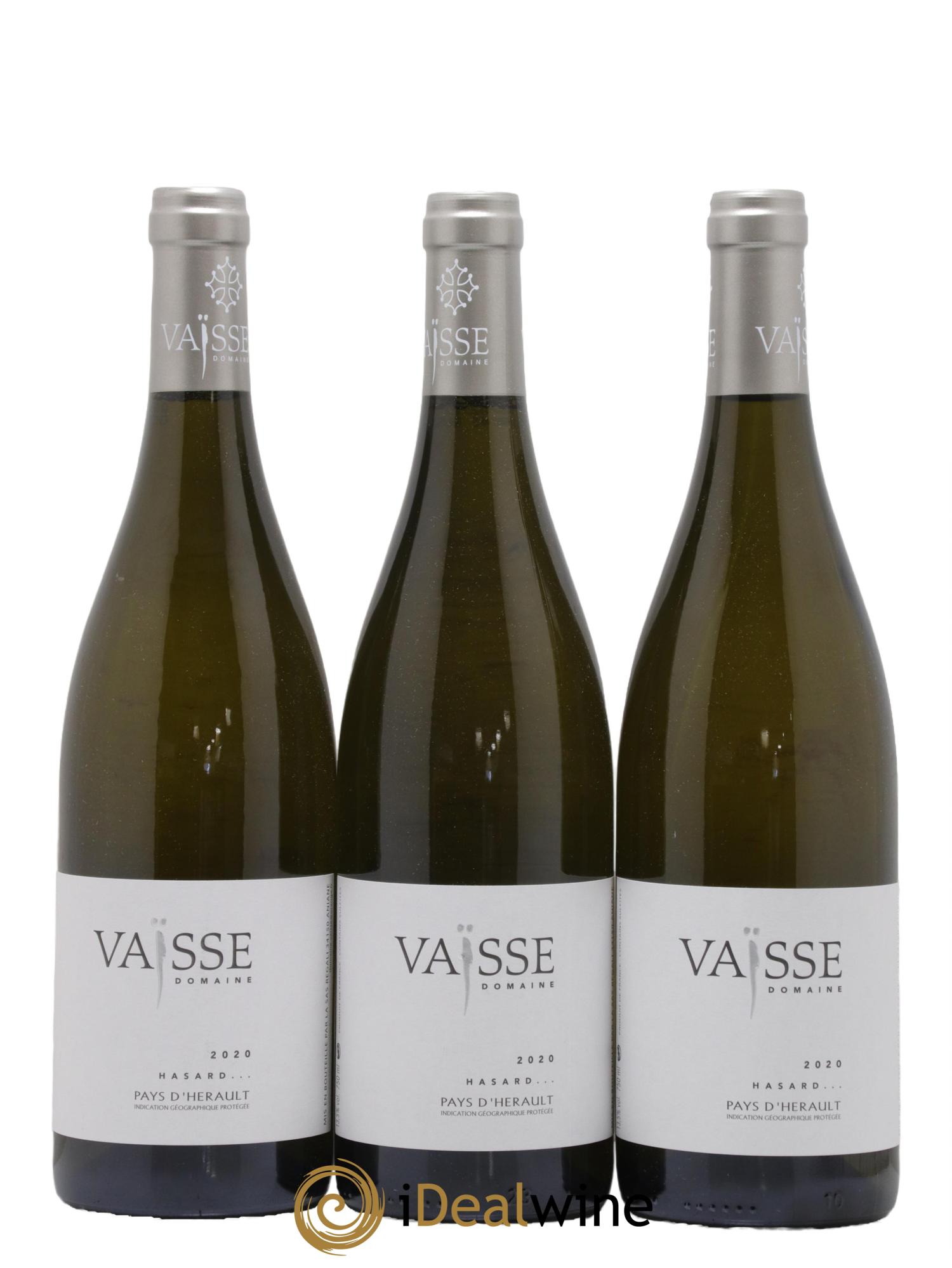 Pays d'Hérault Hasard Vaisse (Domaine) 2020 - Lot de 3 bouteilles - 0