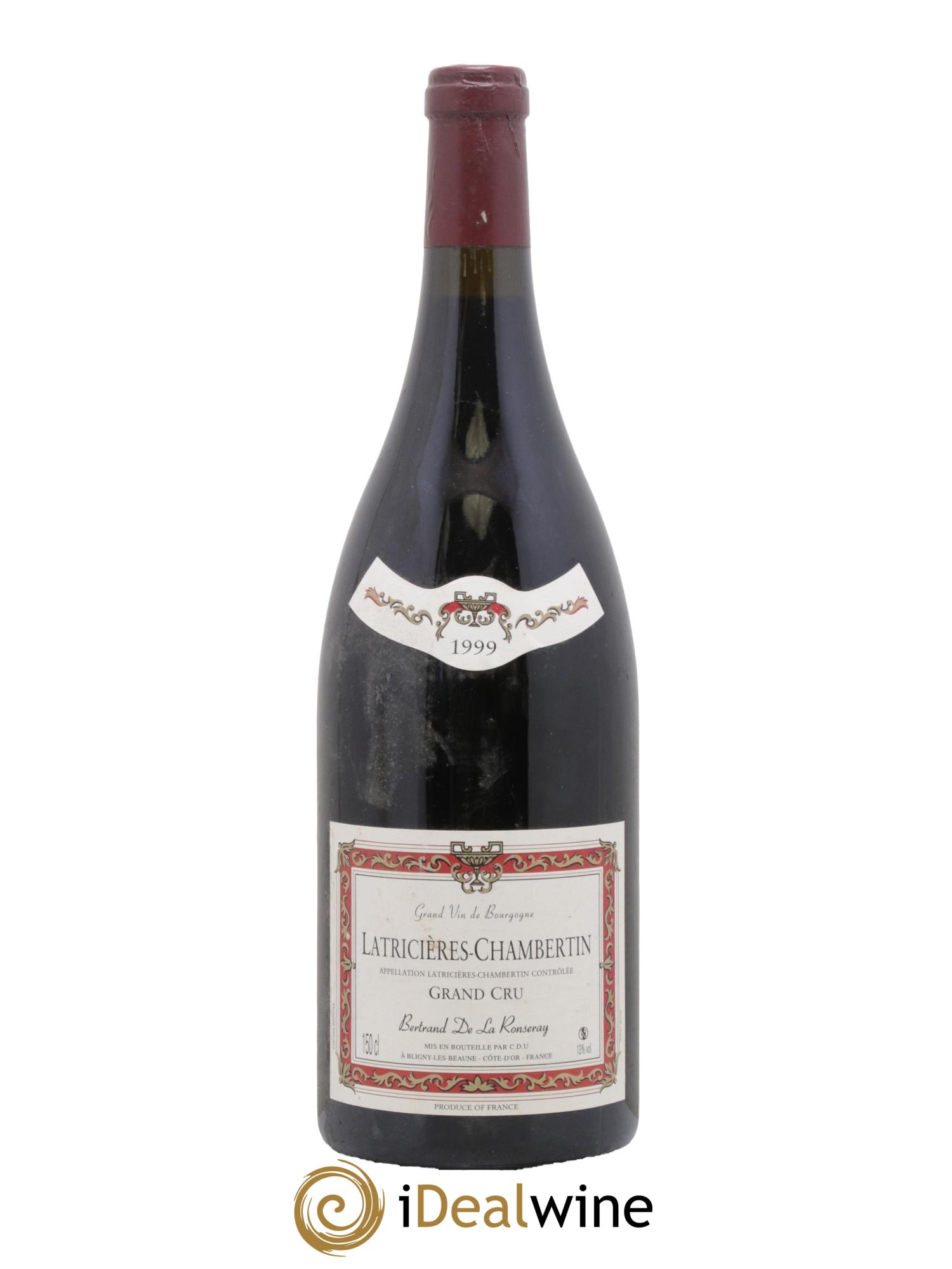 Latricières-Chambertin Grand Cru Bertrand de la Ronceray 1999 - Lot de 1 magnum - 0