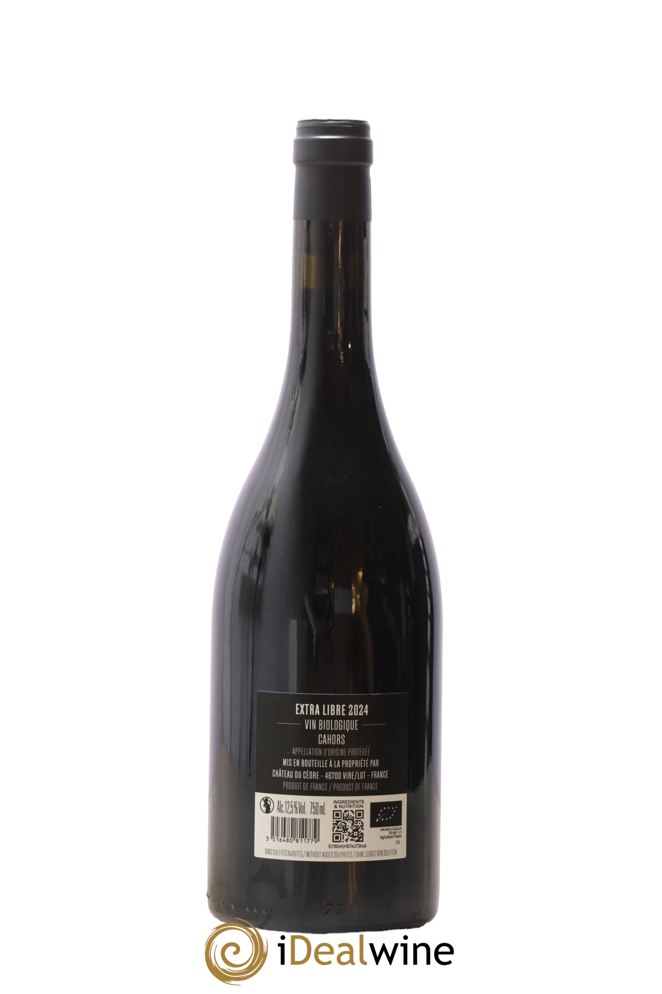 Cahors Château du Cèdre Extra Libre Pascal et Jean-Marc Verhaeghe 2024 - Lot of 1 bottle - 1