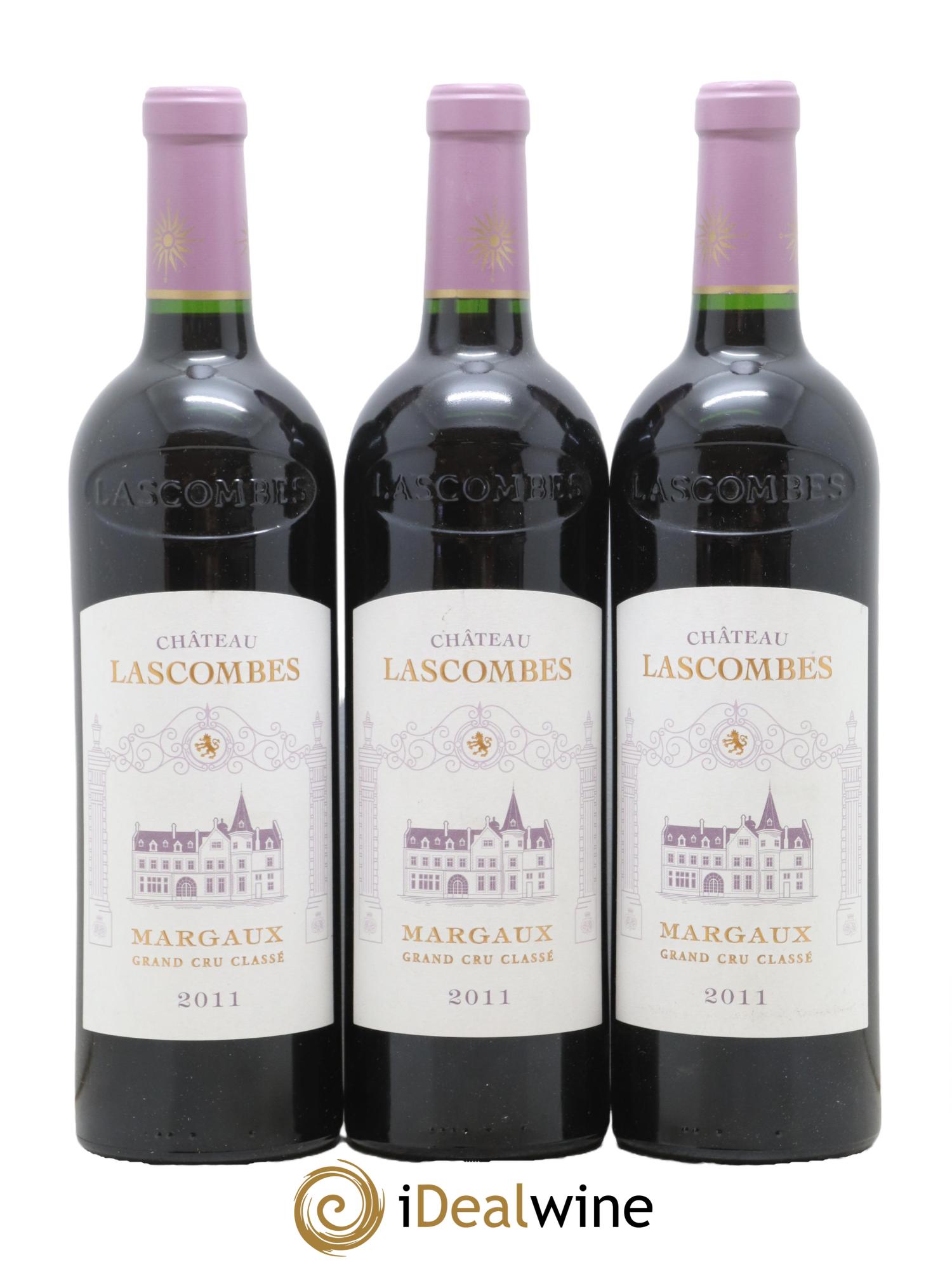 Château Lascombes 2ème Grand Cru Classé 2011 - Lot de 3 bouteilles - 0