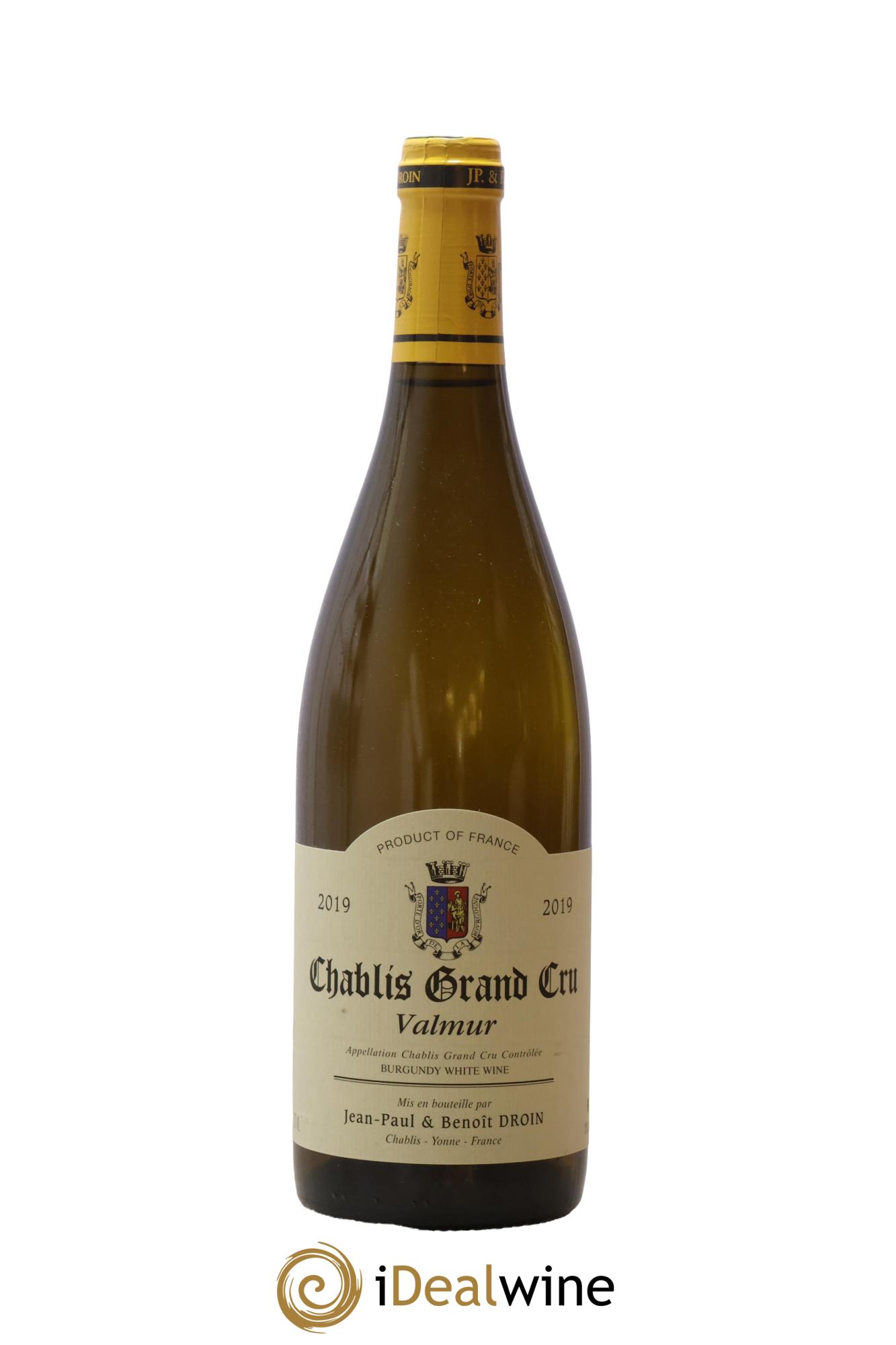 Chablis Grand Cru Valmur Jean-Paul & Benoît Droin (Domaine) 2019 - Lotto di 1 bottiglia - 0