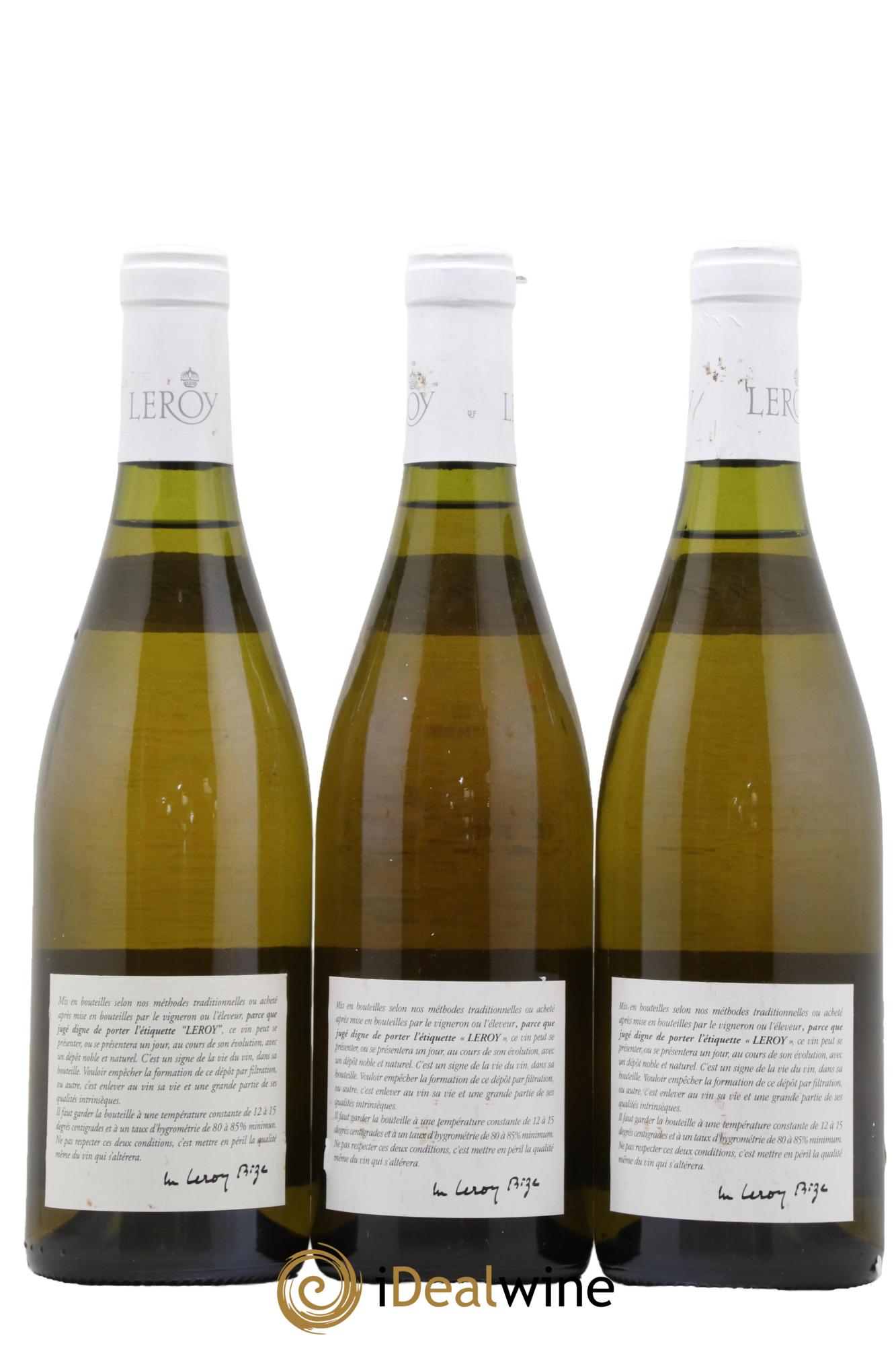 Bourgogne Leroy SA 1997 - Lot de 3 bouteilles - 1