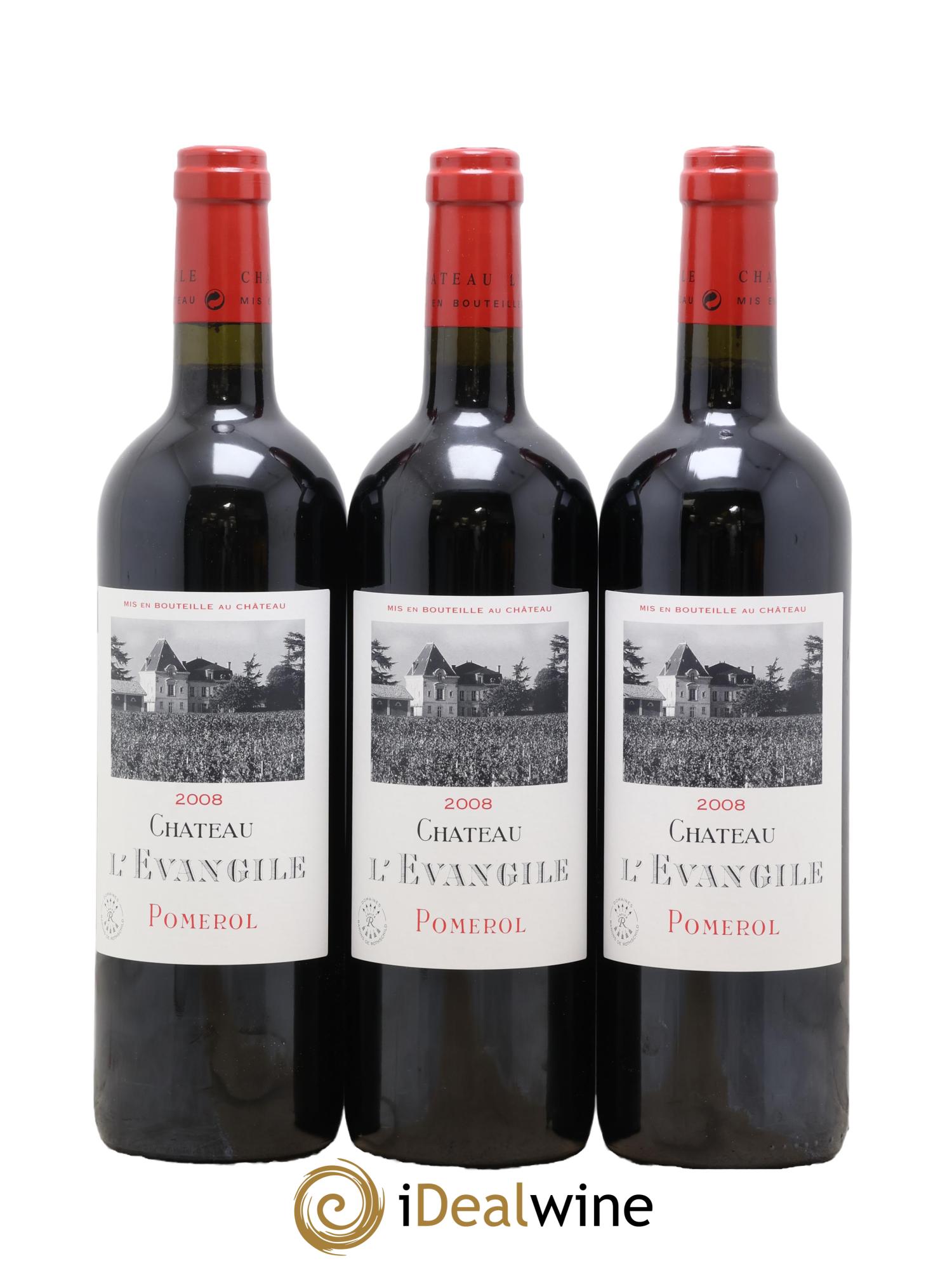 Château l' Évangile 2008 - Lotto di 6 bottiglie - 3