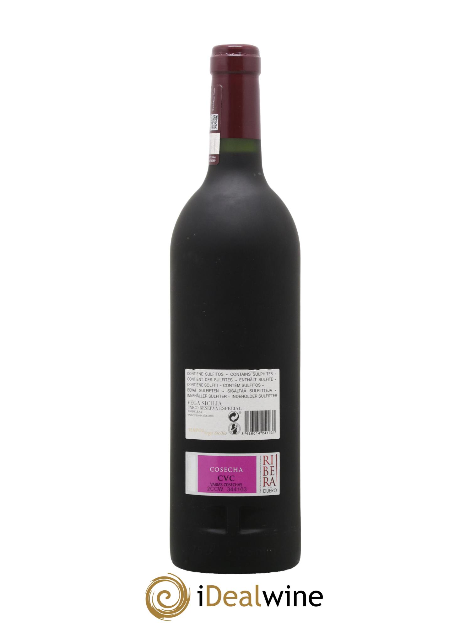 Ribera Del Duero Vega Sicilia Unico Reserva Especial Famille Alvarez - Lot de 1 bouteille - 1