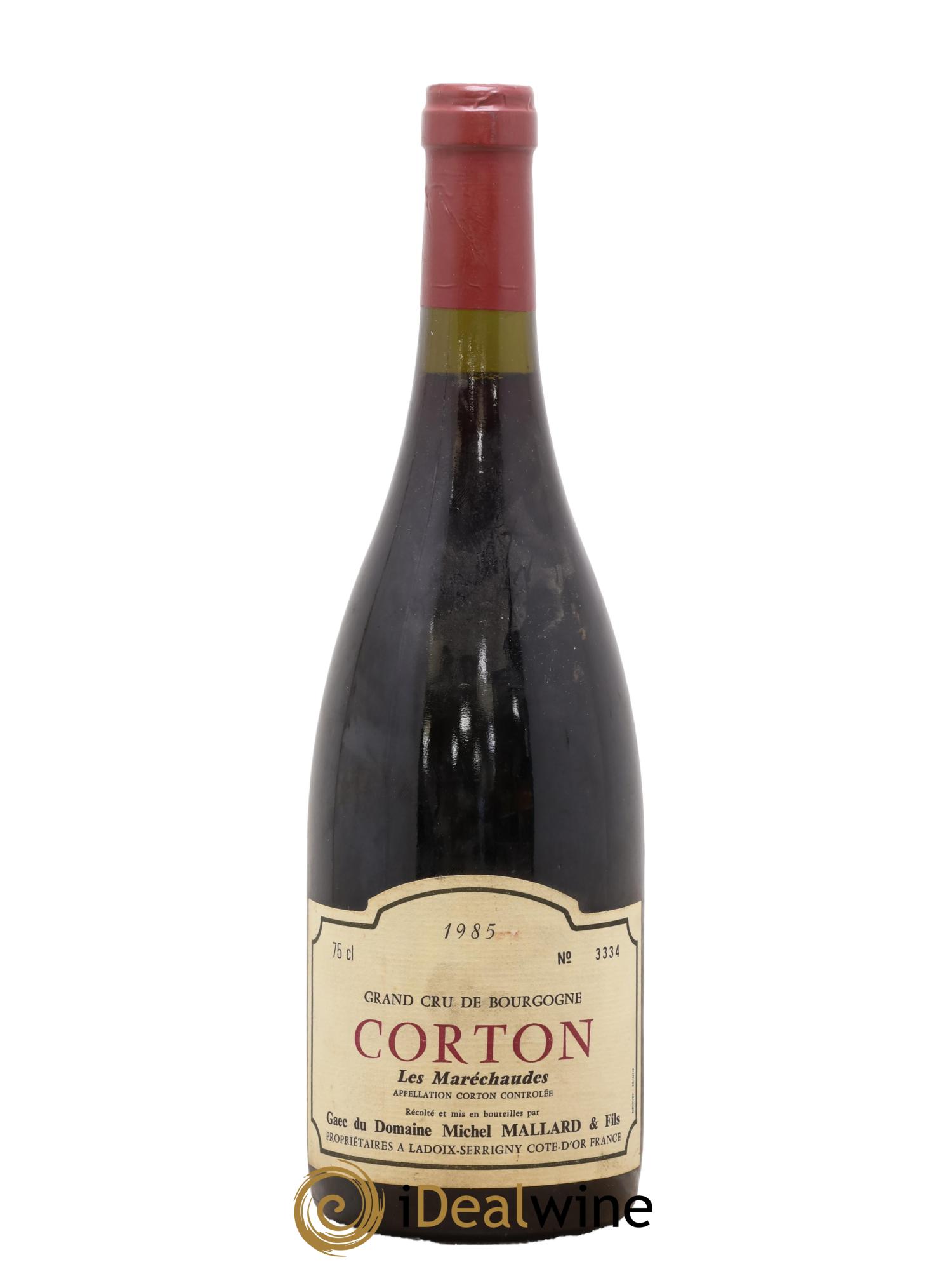Corton Les Marechaudes Grand Cru Michel Mallard et Fils 1985 - Lot of 1 bottle - 0